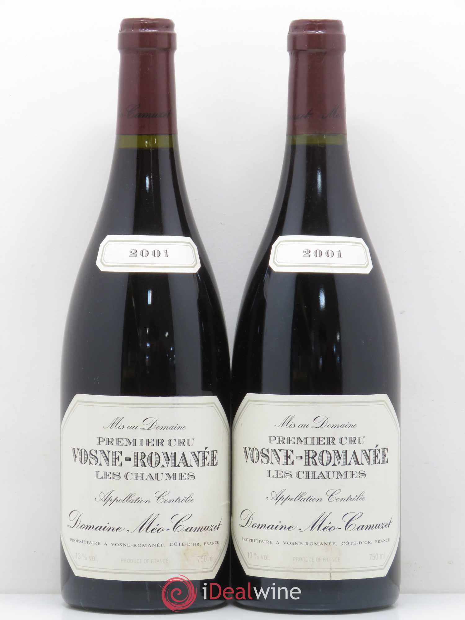 Vosne-Romanée 1er Cru Les Chaumes Méo-Camuzet (Domaine) 2001 - Lot de 2 bouteilles - 0
