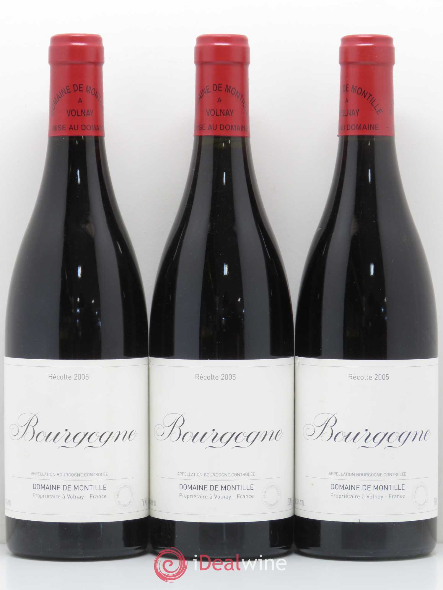 Bourgogne De Montille (Domaine) 2005 - Lot de 3 bouteilles - 0