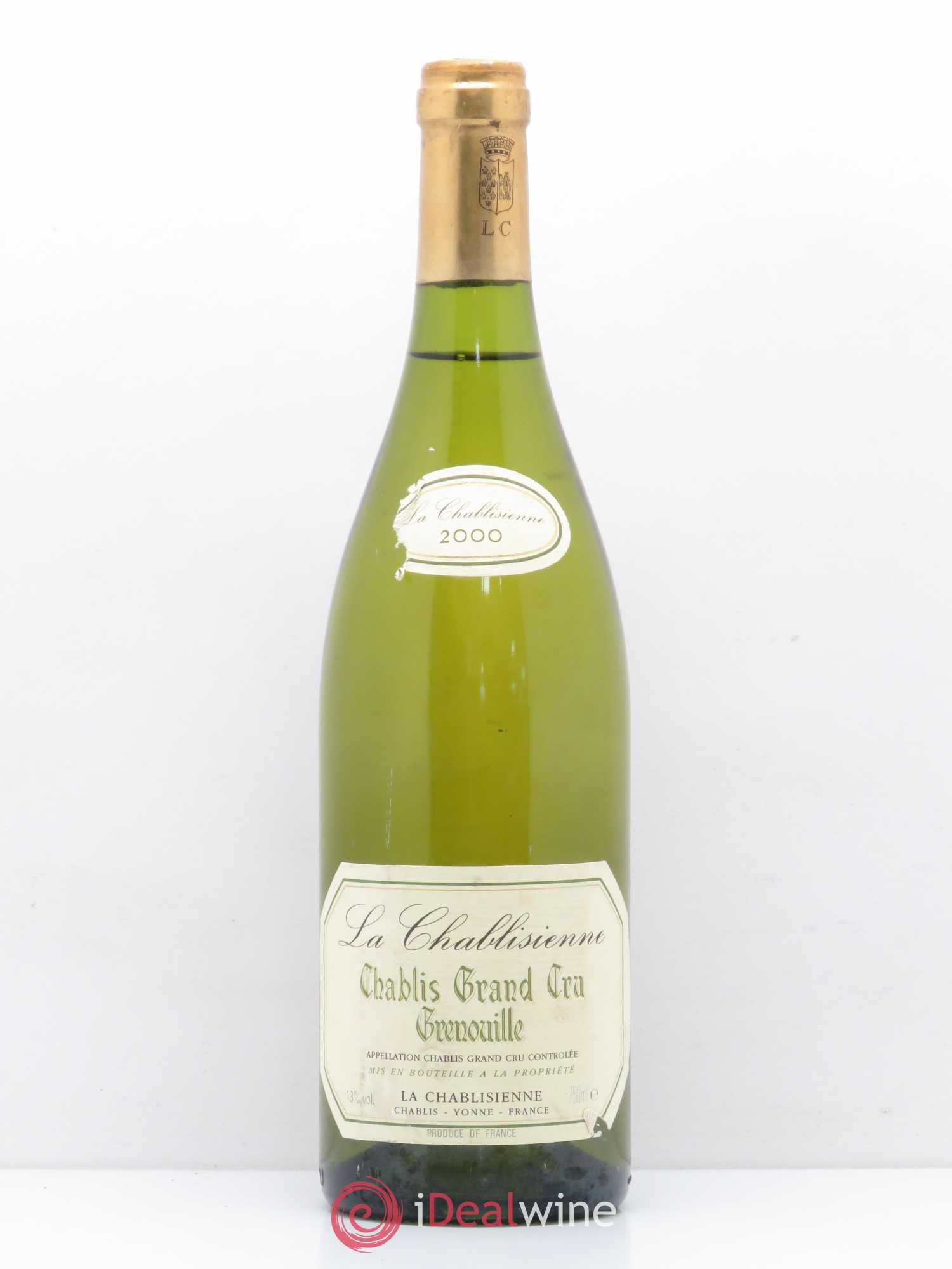 Chablis Grand Cru Grenouille La Chablisienne 2000 - Posten von 1 Flasche - 0
