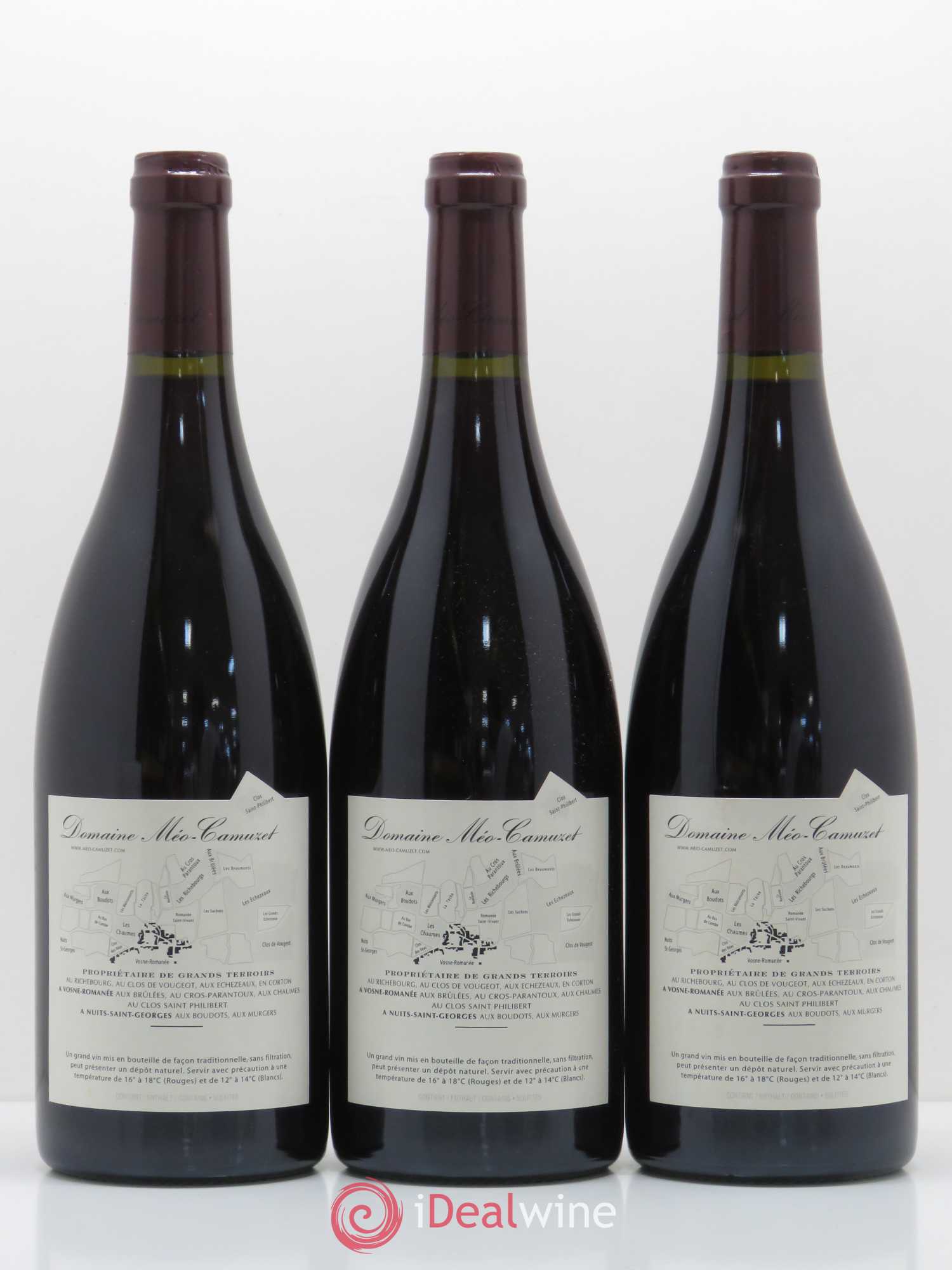 Vosne-Romanée 1er Cru Les Chaumes Méo-Camuzet (Domaine) 2004 - Lot de 3 bouteilles - 1