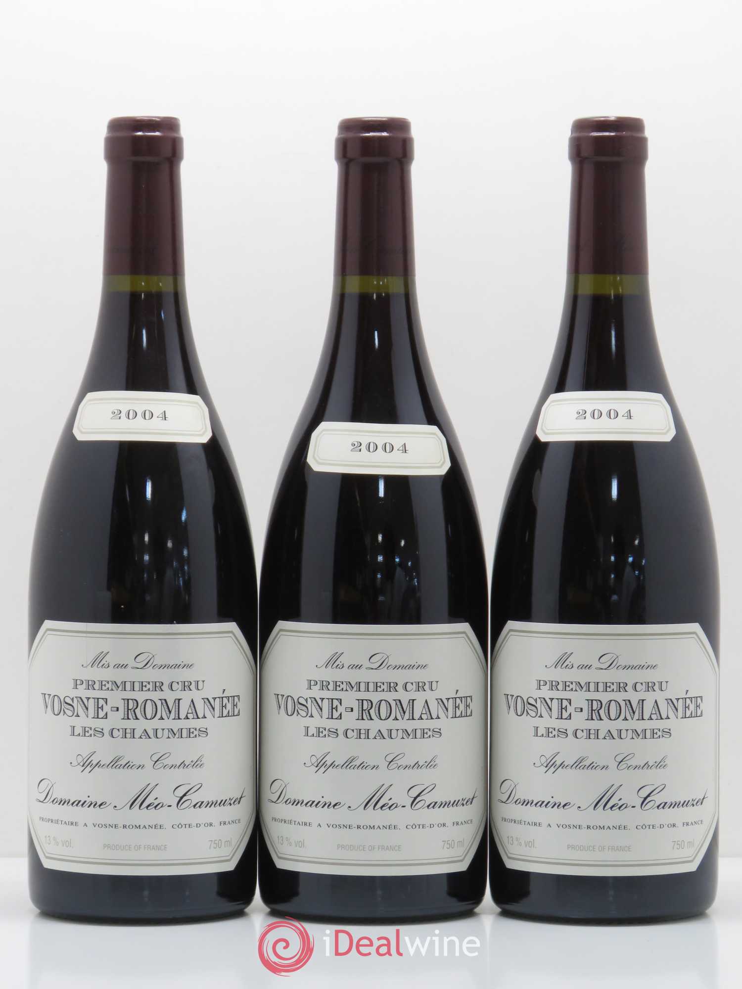 Vosne-Romanée 1er Cru Les Chaumes Méo-Camuzet (Domaine) 2004 - Lot de 3 bouteilles - 0
