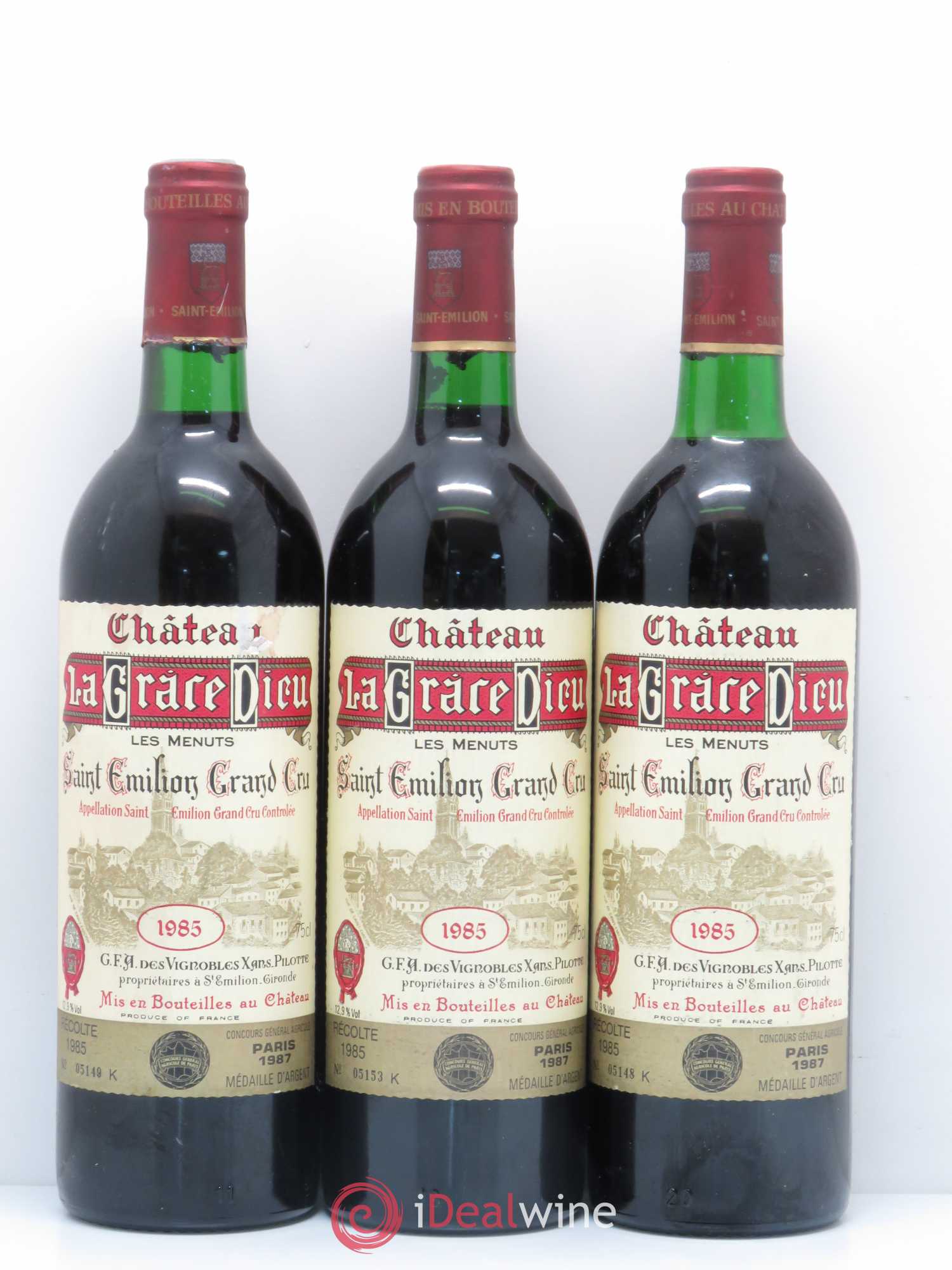 Château la Grâce Dieu les Menuts 1985 - Lot de 6 bouteilles - 1