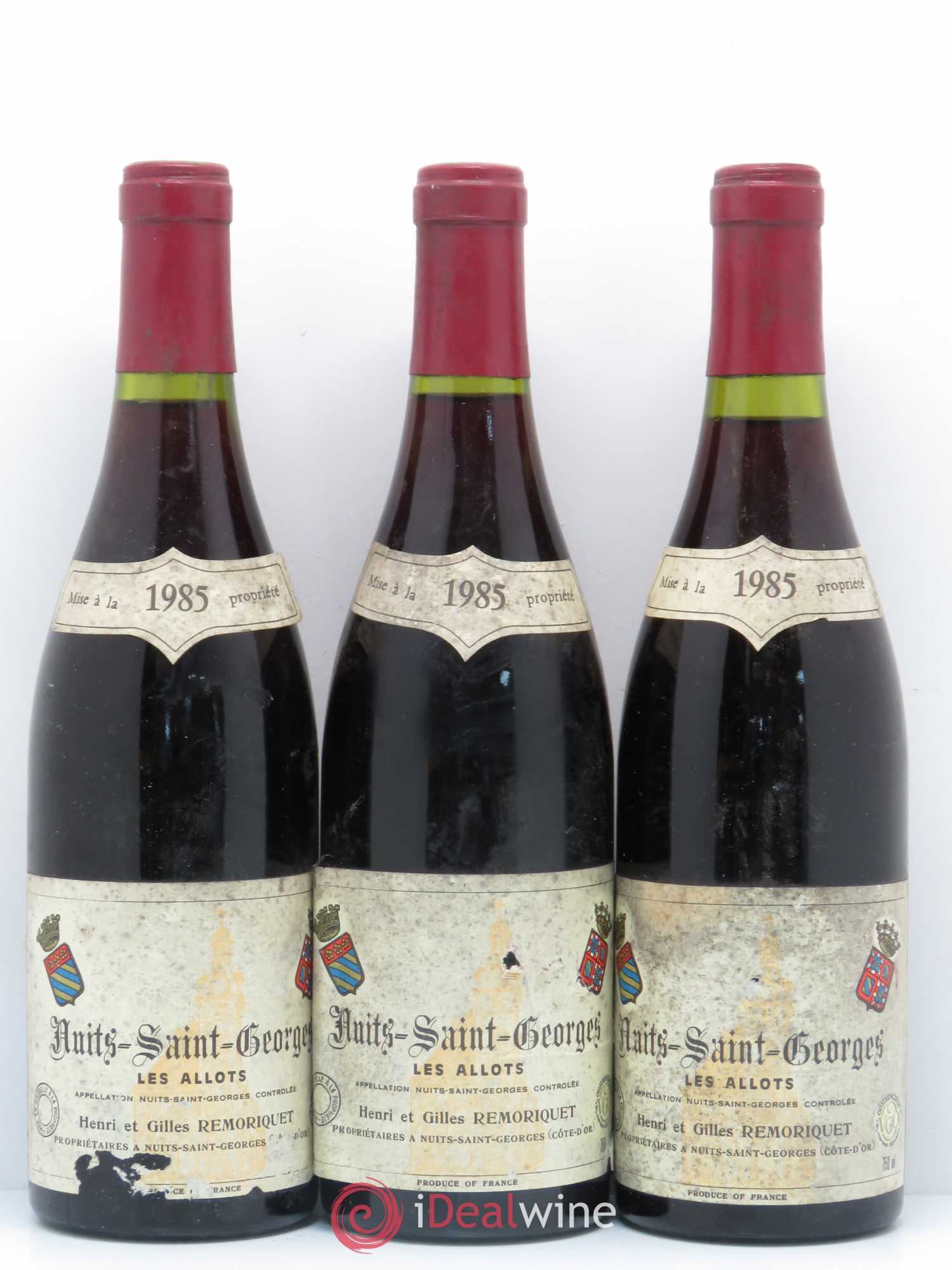 Nuits-Saint-Georges Les Allots Gilles Remoriquet 1985 - Lot de 6 bouteilles - 2