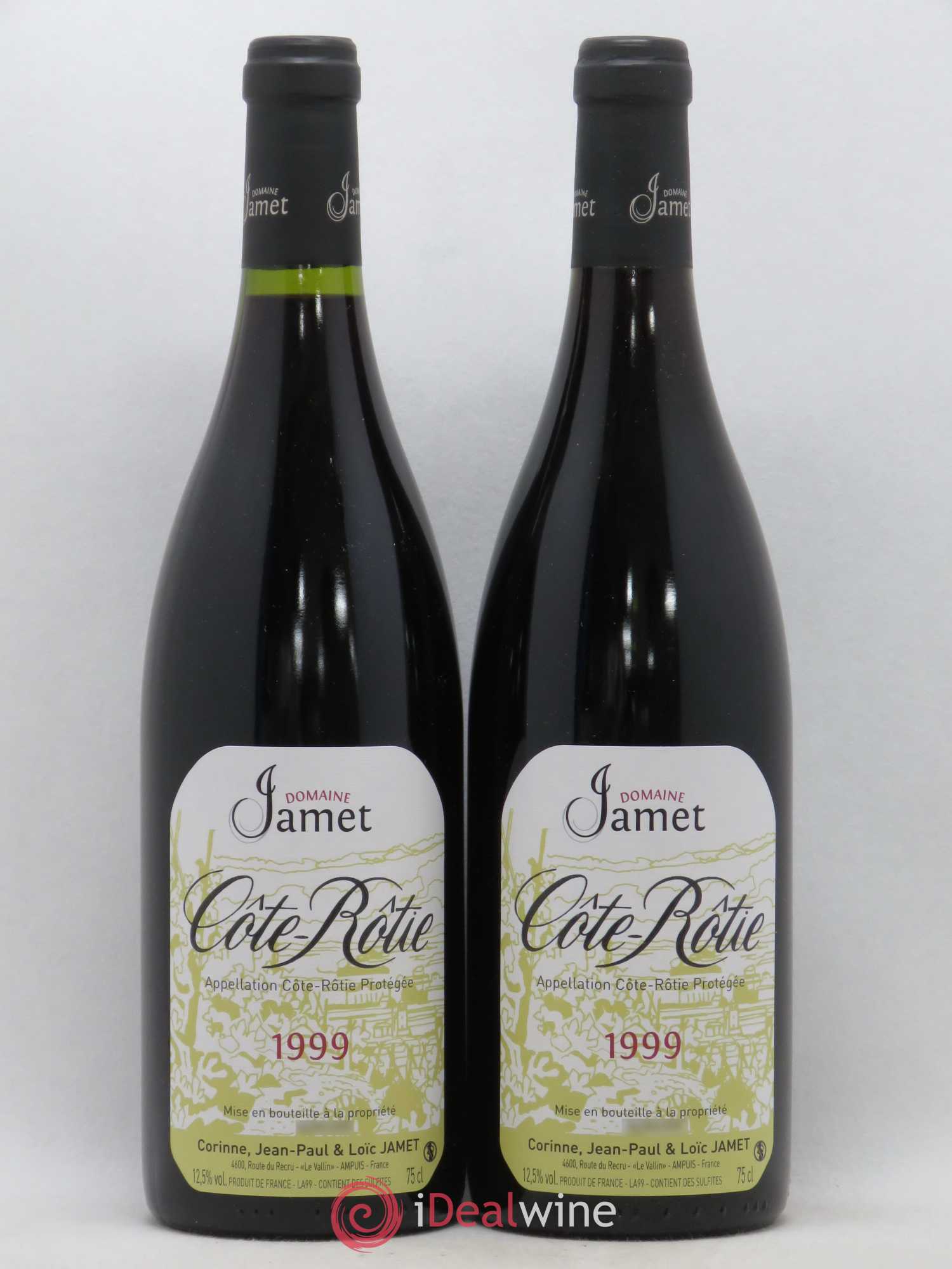 Côte-Rôtie Jamet (Domaine) 1999 - Lot de 2 bouteilles - 0