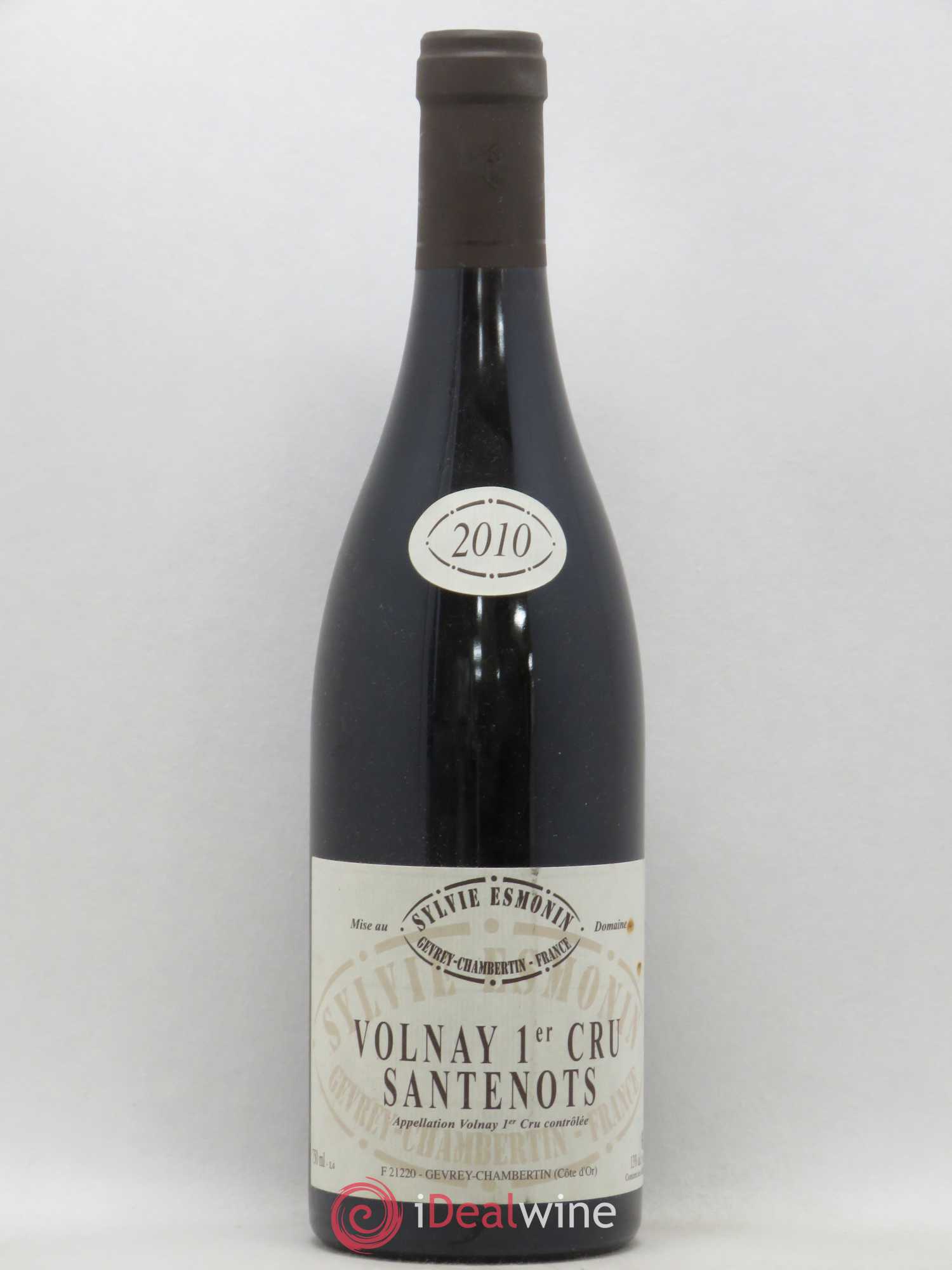 Volnay 1er Cru Santenots Sylvie Esmonin 2010 - Lot de 1 bouteille - 0