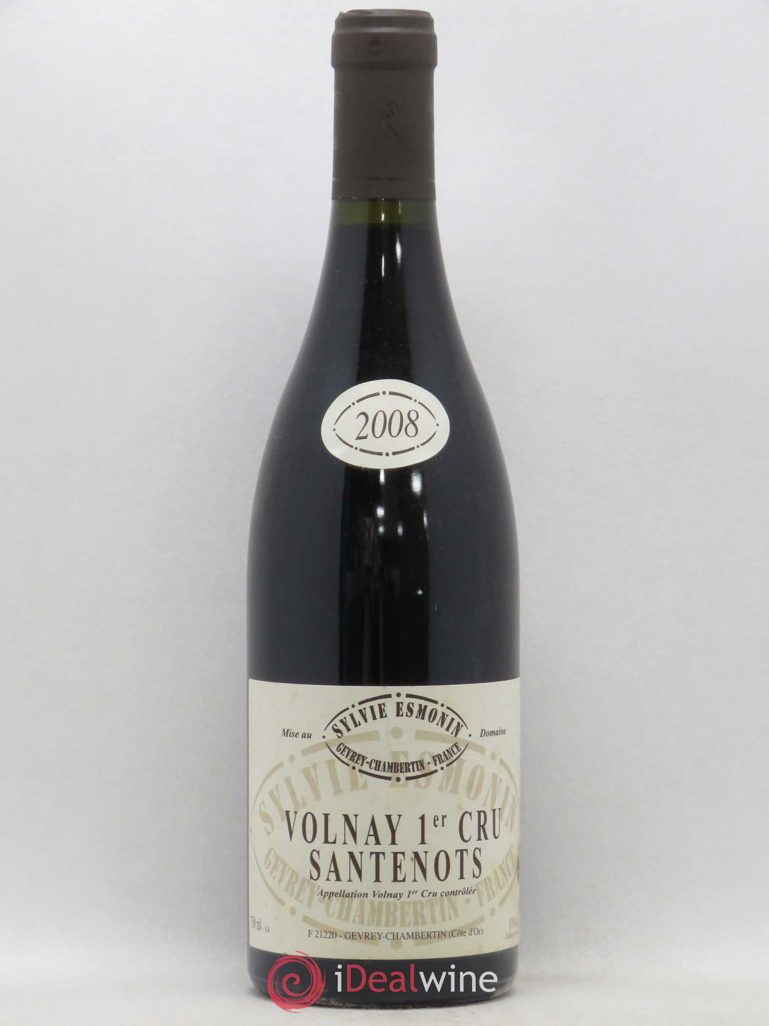 Volnay 1er Cru Santenots Sylvie Esmonin 2008 - Lot de 1 bouteille - 0