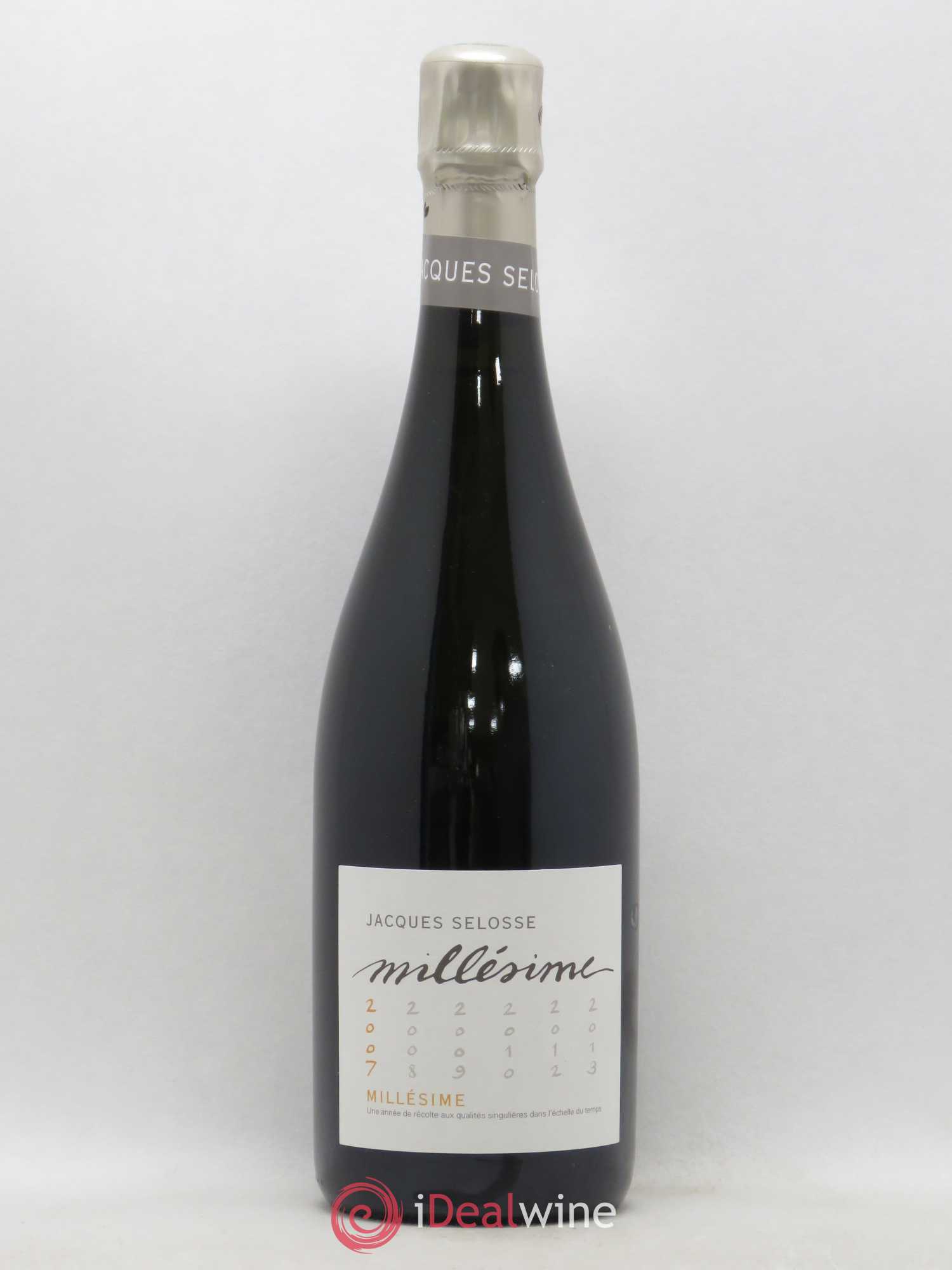 1er Cru Millésimé Extra-Brut Jacques Selosse 2007 - Lot de 1 bouteille - 0