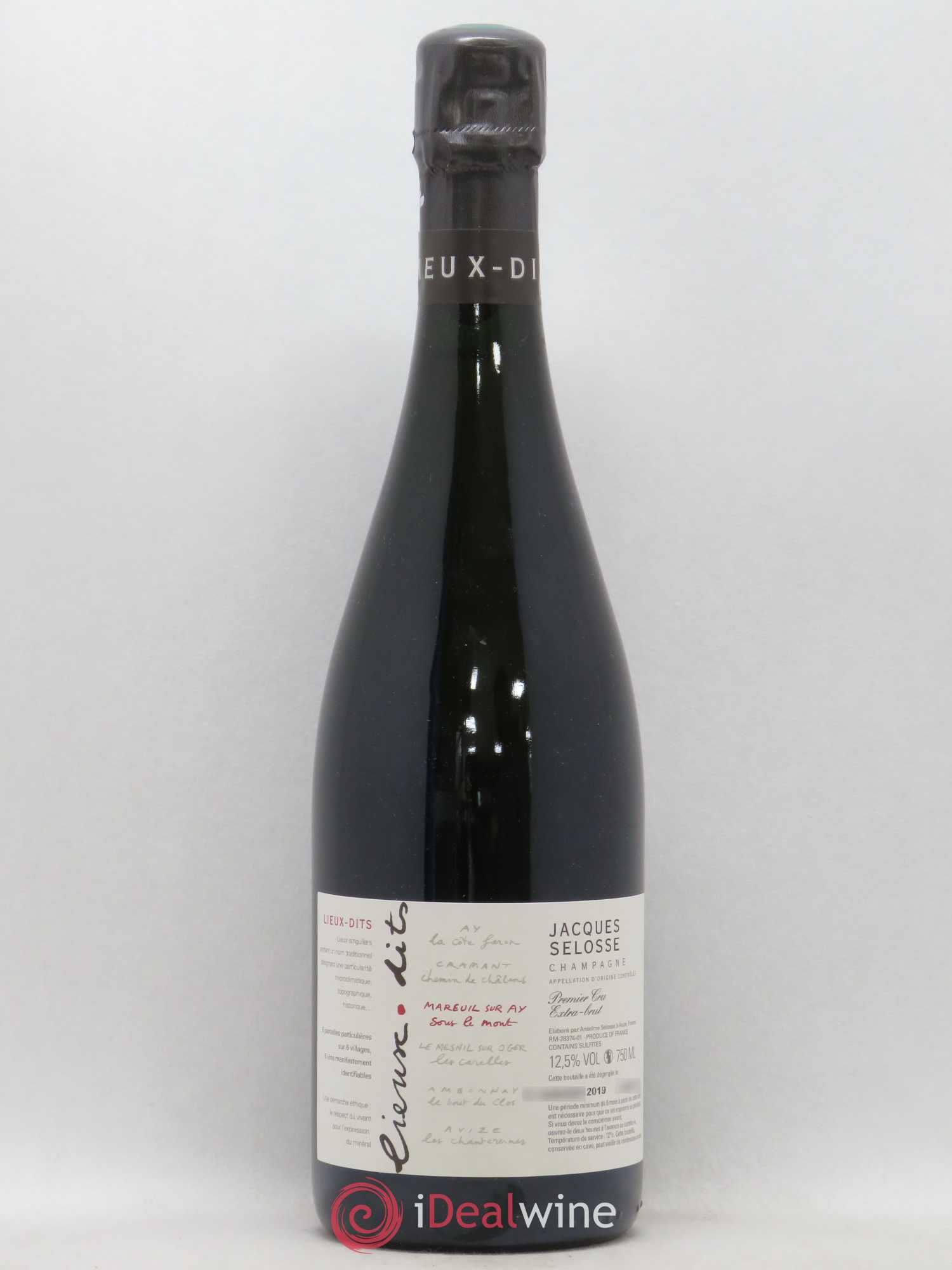 Mareuil sur Ay Sous le Mont Extra-Brut Jacques Selosse - Lot de 1 bouteille - 0