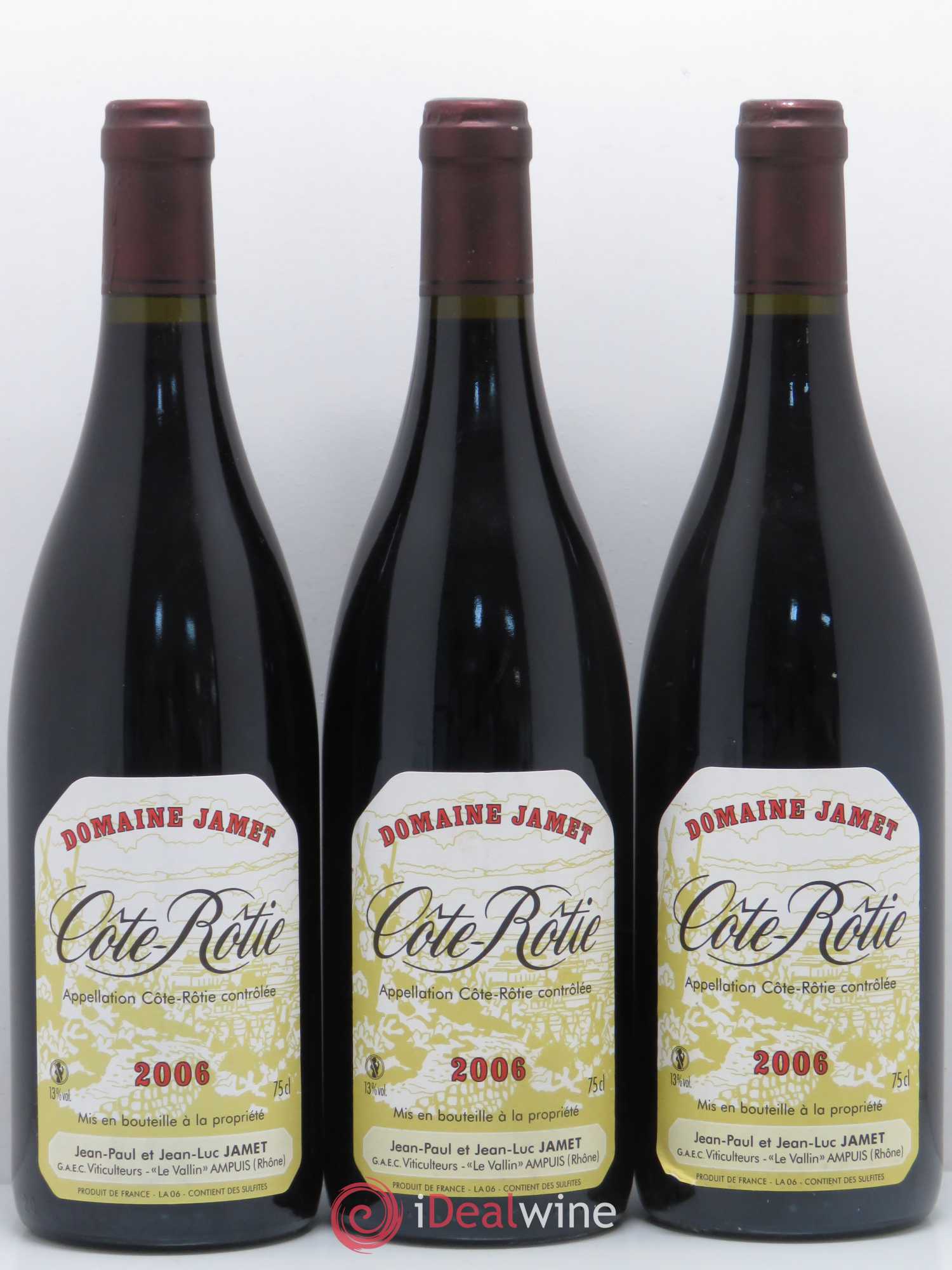 Côte-Rôtie Jamet (Domaine) 2006 - Lot de 3 bouteilles - 0