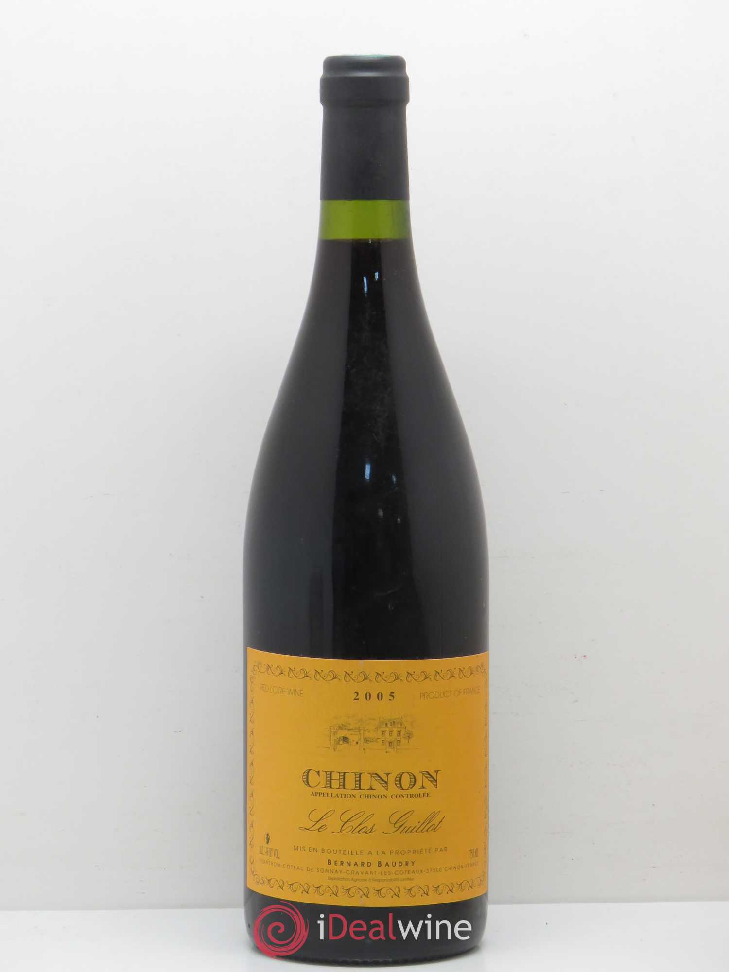 Chinon Le Clos Guillot Bernard Baudry 2005 - Lot de 1 bouteille - 0