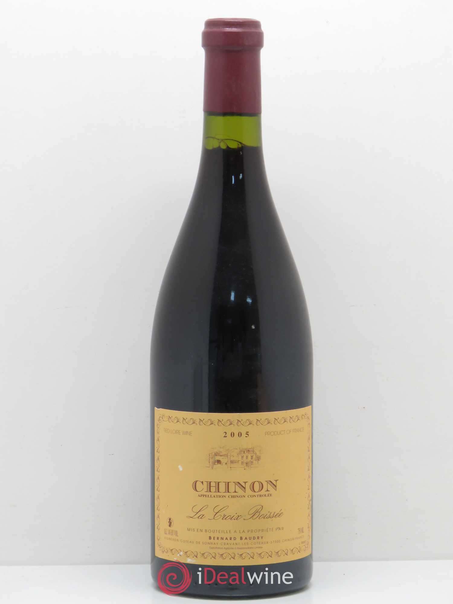 Chinon La Croix Boissée Bernard Baudry 2005 - Lot de 1 bouteille - 0