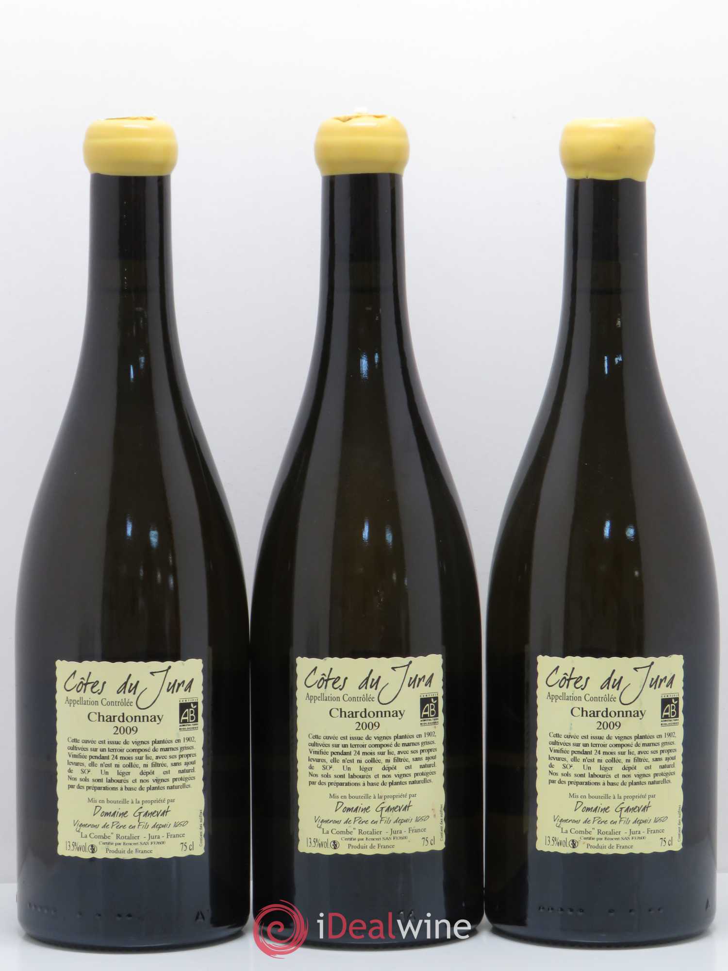 Côtes du Jura Les Chalasses Vieilles Vignes Jean-François Ganevat (Domaine) (sans prix de réserve) 2009 - Lot de 3 bouteilles - 1