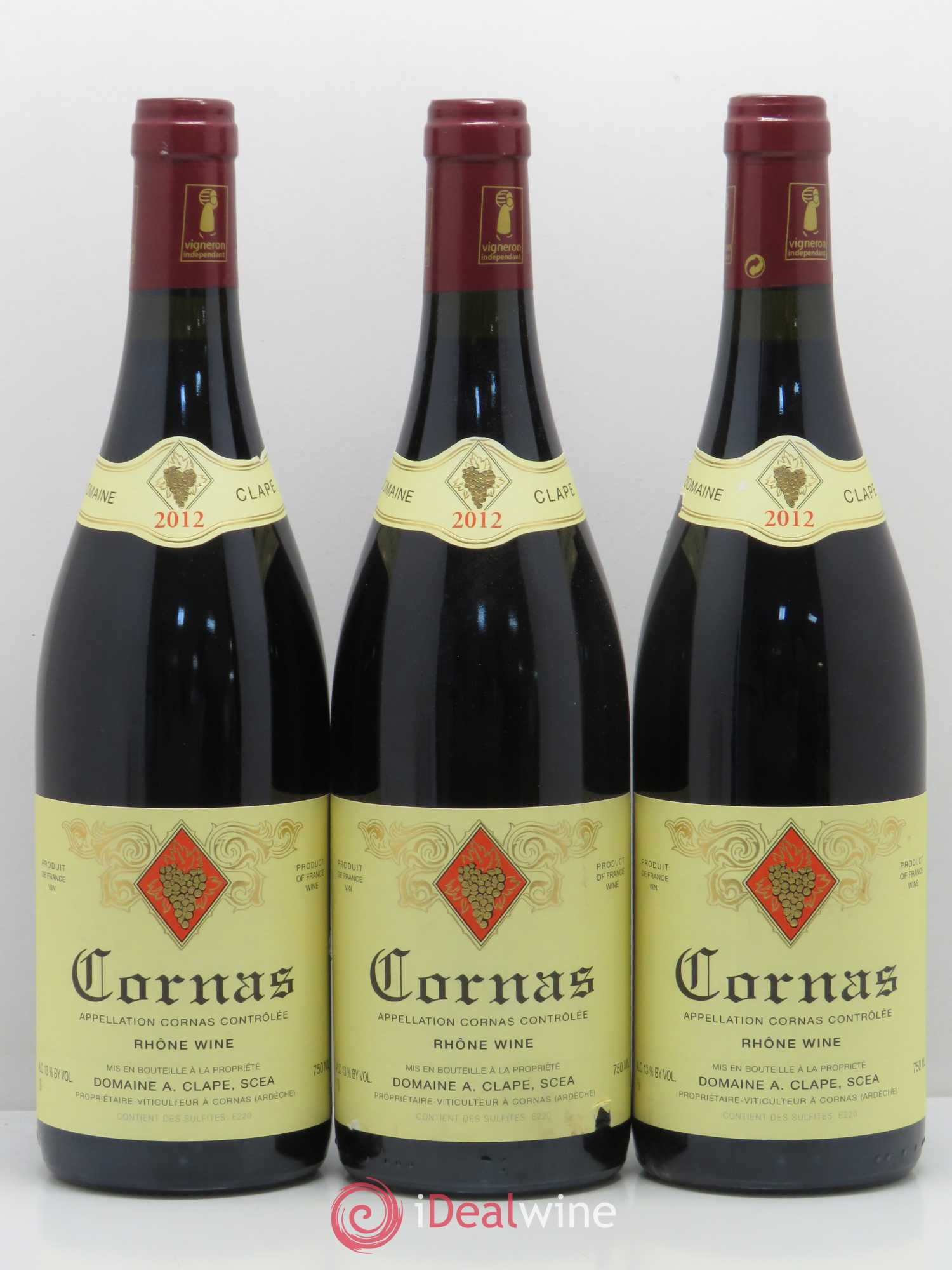 Cornas Auguste Clape 2012 - Posten von 3 Flaschen - 0