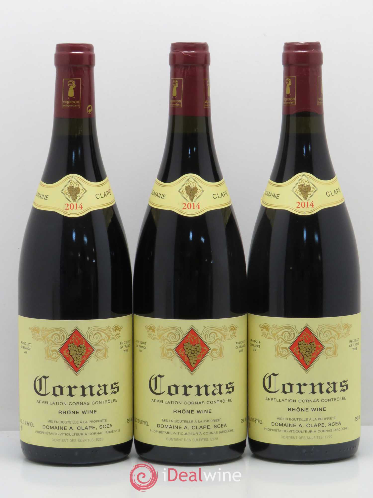 Cornas Auguste Clape 2014 - Lot de 3 bouteilles - 0