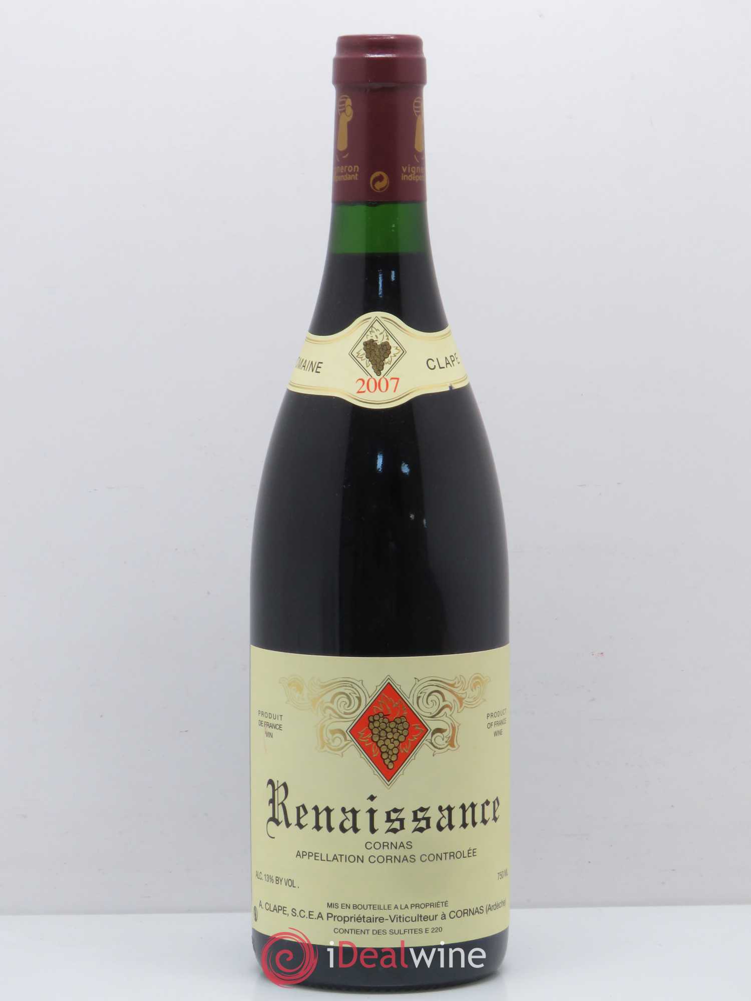 Cornas Renaissance Auguste Clape 2007 - Lot de 1 bouteille - 0