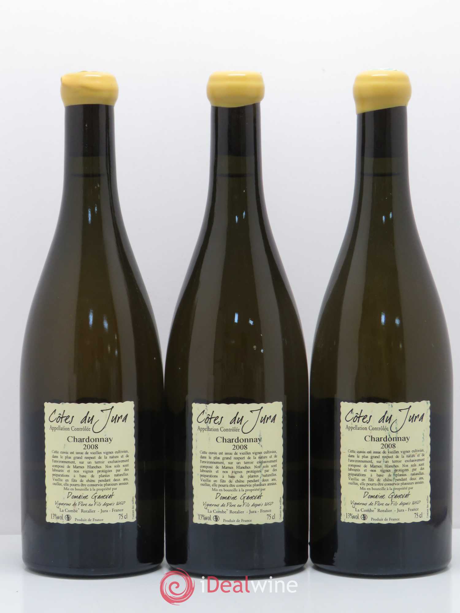 Côtes du Jura Les Grands Teppes Vieilles Vignes Jean-François Ganevat (Domaine) 2008 - Lot de 3 bouteilles - 1