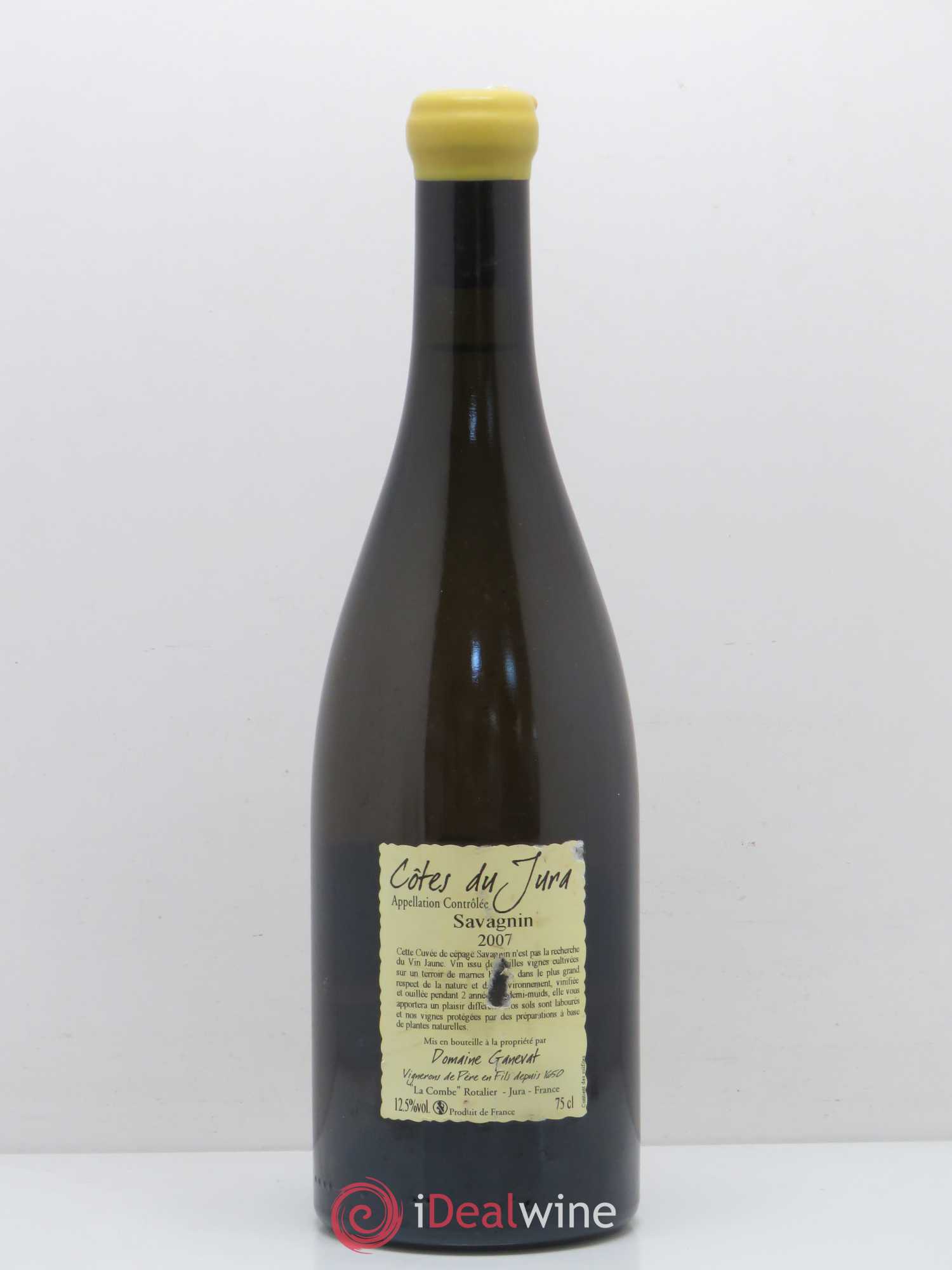 Côtes du Jura Les Chalasses Marnes Bleues Jean-François Ganevat (Domaine) 2007 - Lot de 1 bouteille - 1