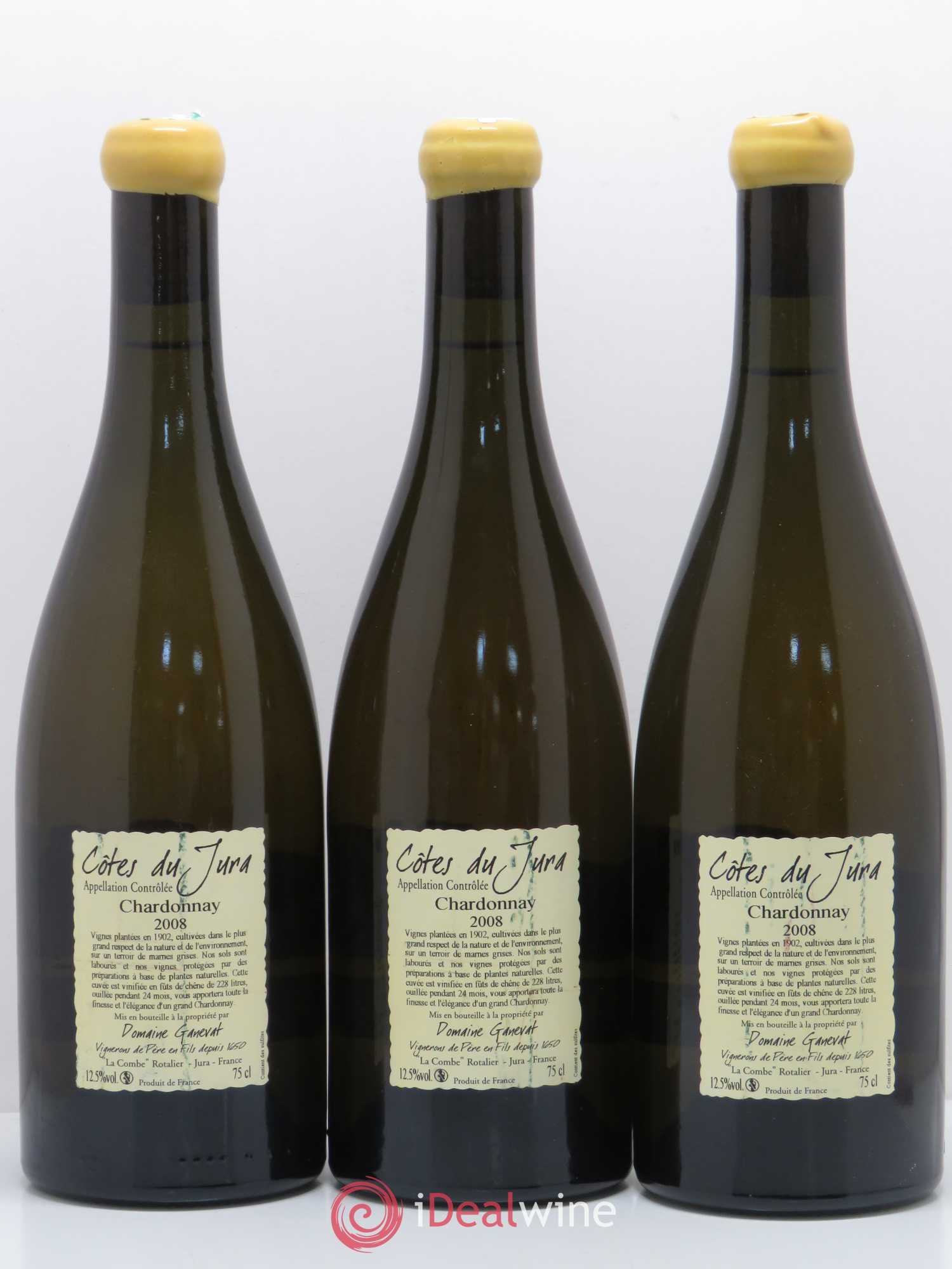 Côtes du Jura Les Chalasses Vieilles Vignes Jean-François Ganevat (Domaine) 2008 - Lot de 3 bouteilles - 1