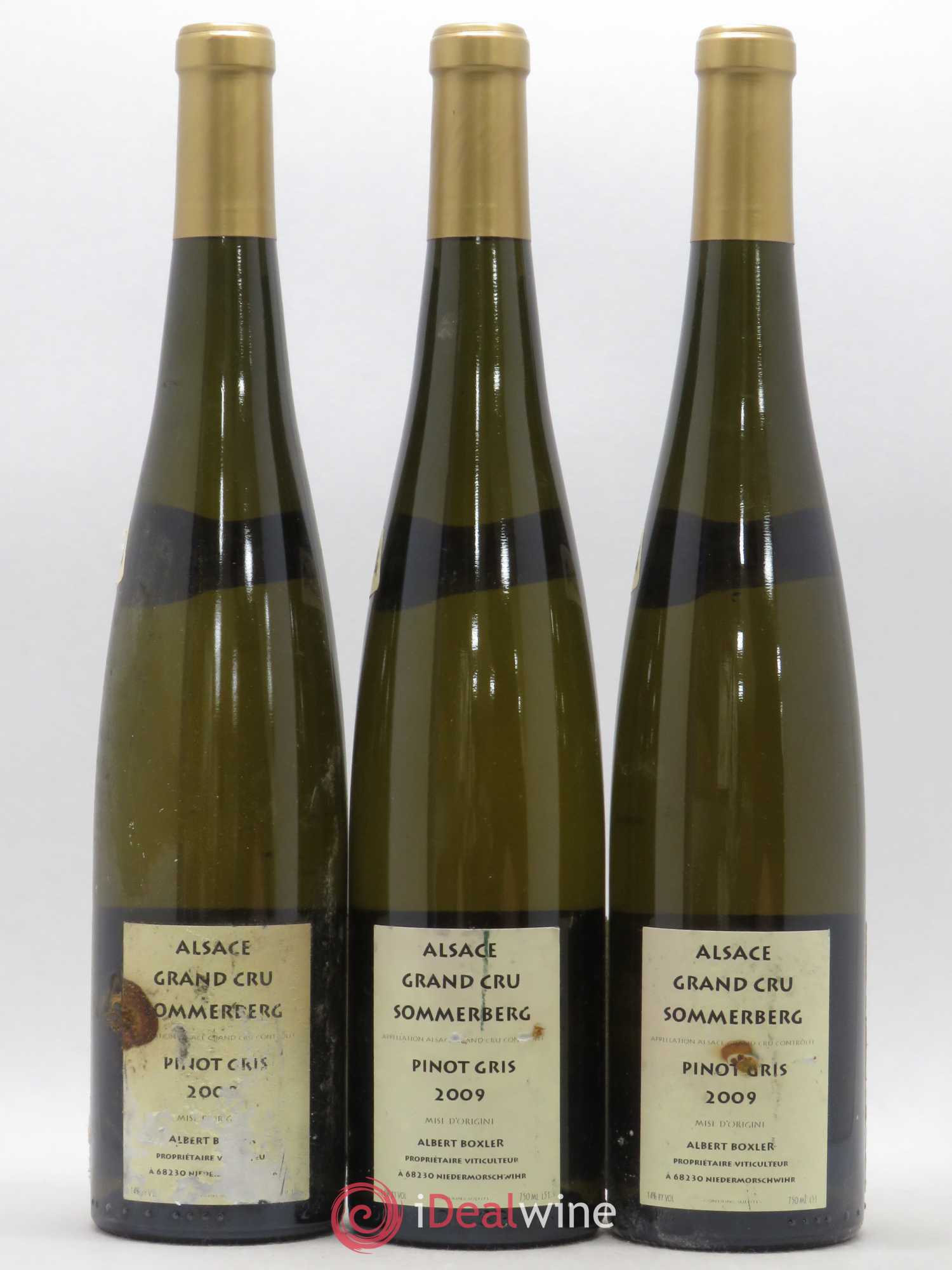 Alsace Pinot Gris Albert Boxler Grand Cru Sommerberg 2009 - Posten von 3 Flaschen - 1