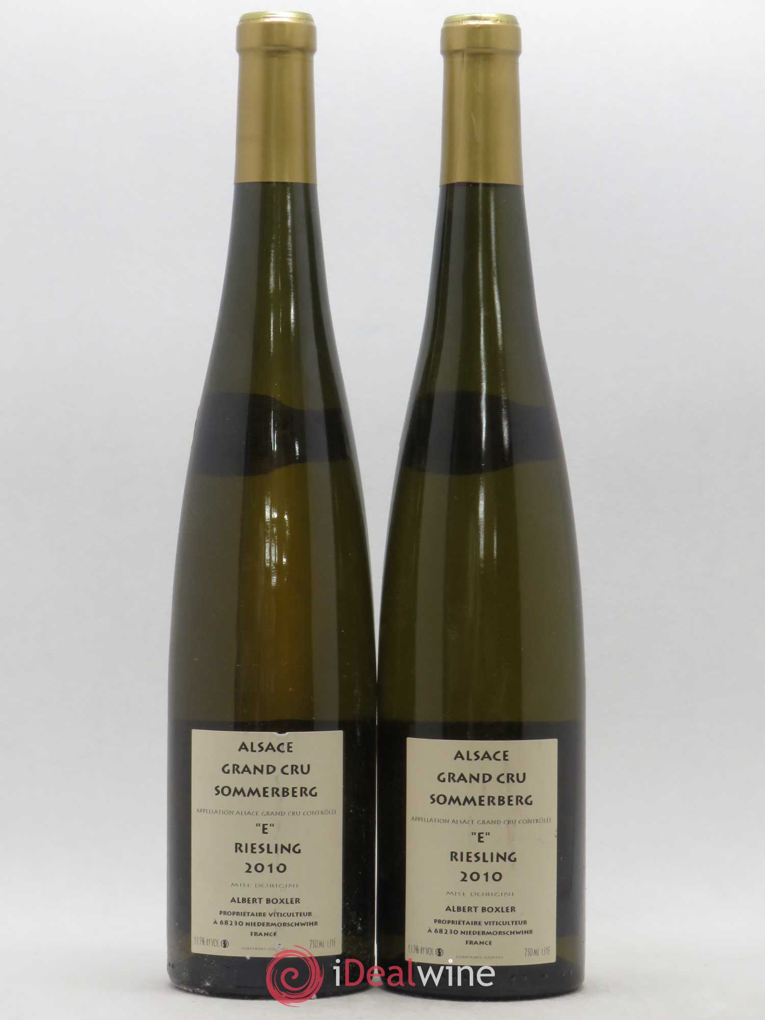 Alsace Riesling Grand Cru Sommerberg Albert Boxler Cuvée E 2010 - Posten von 2 Flaschen - 1