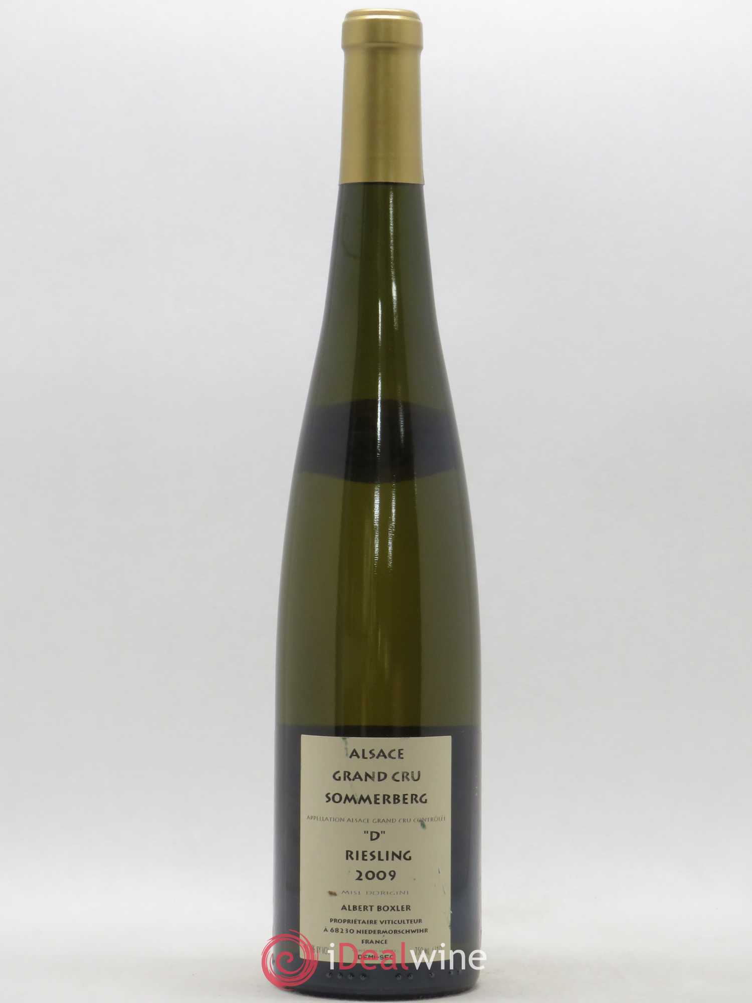 Alsace Riesling Grand Cru Sommerberg Albert Boxler Cuvée D 2009 - Posten von 1 Flasche - 1