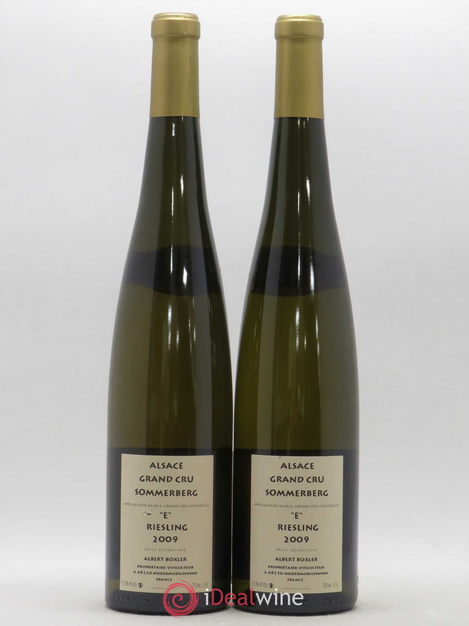 Alsace Riesling Grand Cru Sommerberg Albert Boxler Cuvée E 2009 - Posten von 2 Flaschen - 1