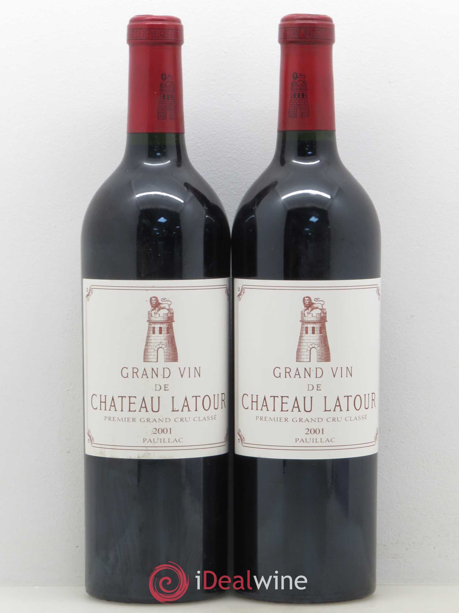 Château Latour 1er Grand Cru Classé 2001 - Lot de 2 bouteilles - 0