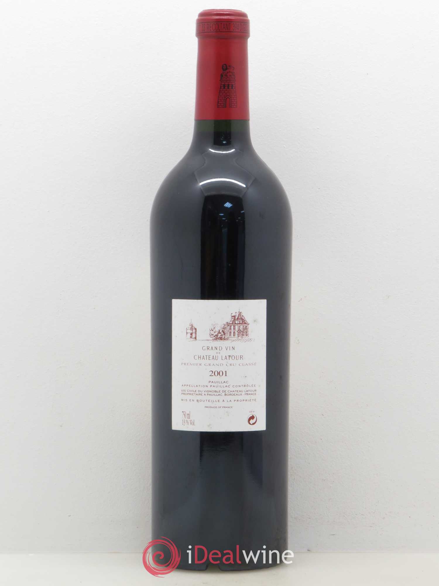 Château Latour 1er Grand Cru Classé 2001 - Lot de 1 bouteille - 1