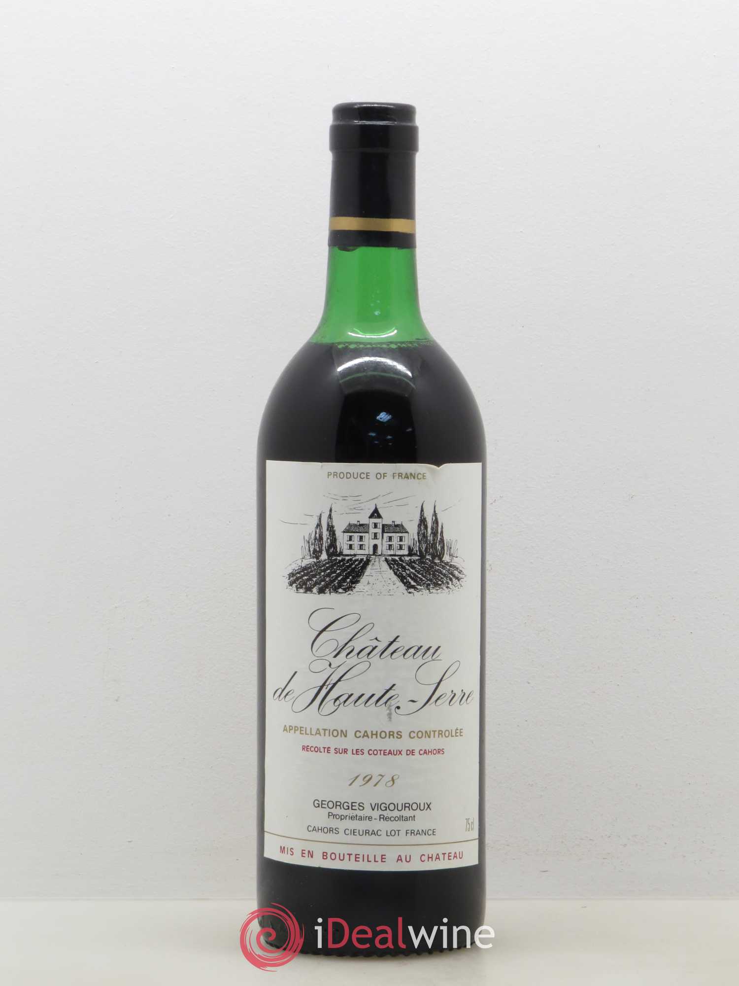 Cahors Château de Haute-Serre 1978 - Posten von 1 Flasche - 0