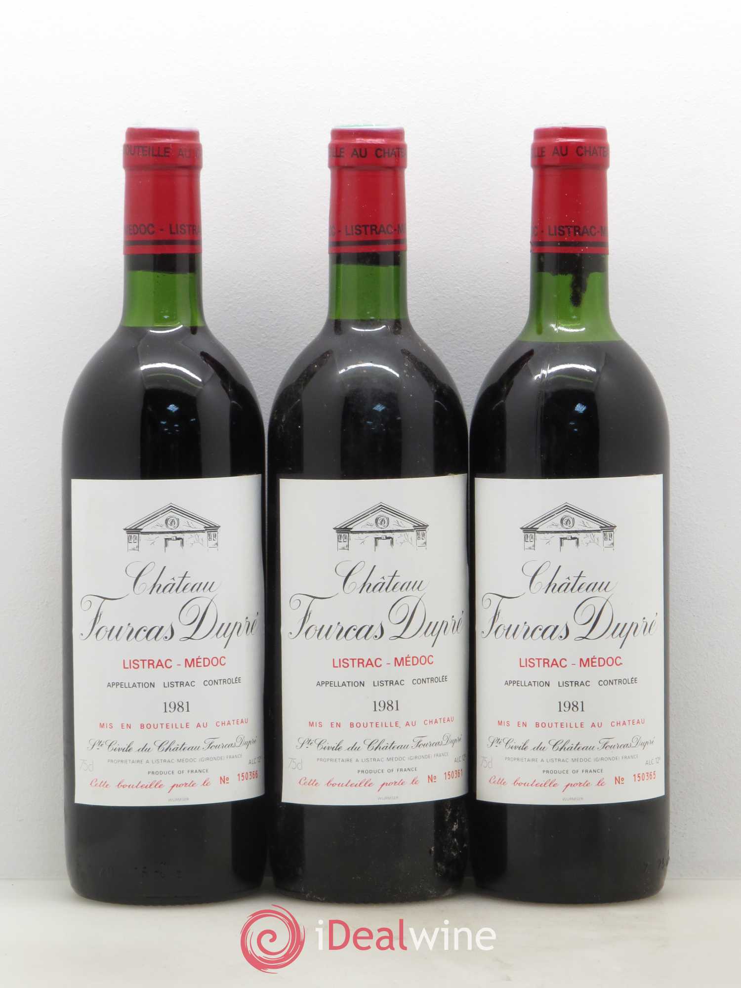 Château Fourcas Dupré 1981 - Lot de 12 bouteilles - 1