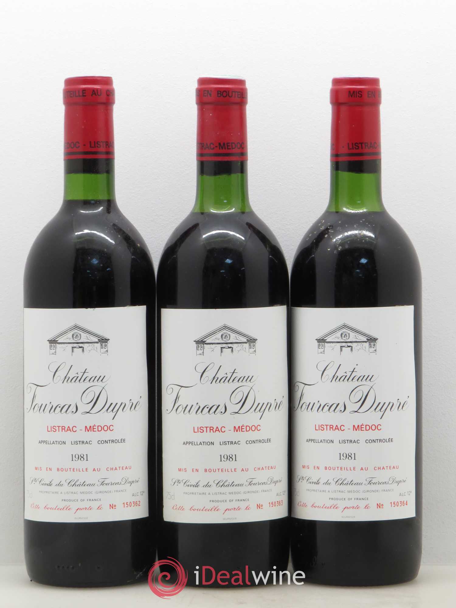 Château Fourcas Dupré 1981 - Lot de 12 bouteilles - 2