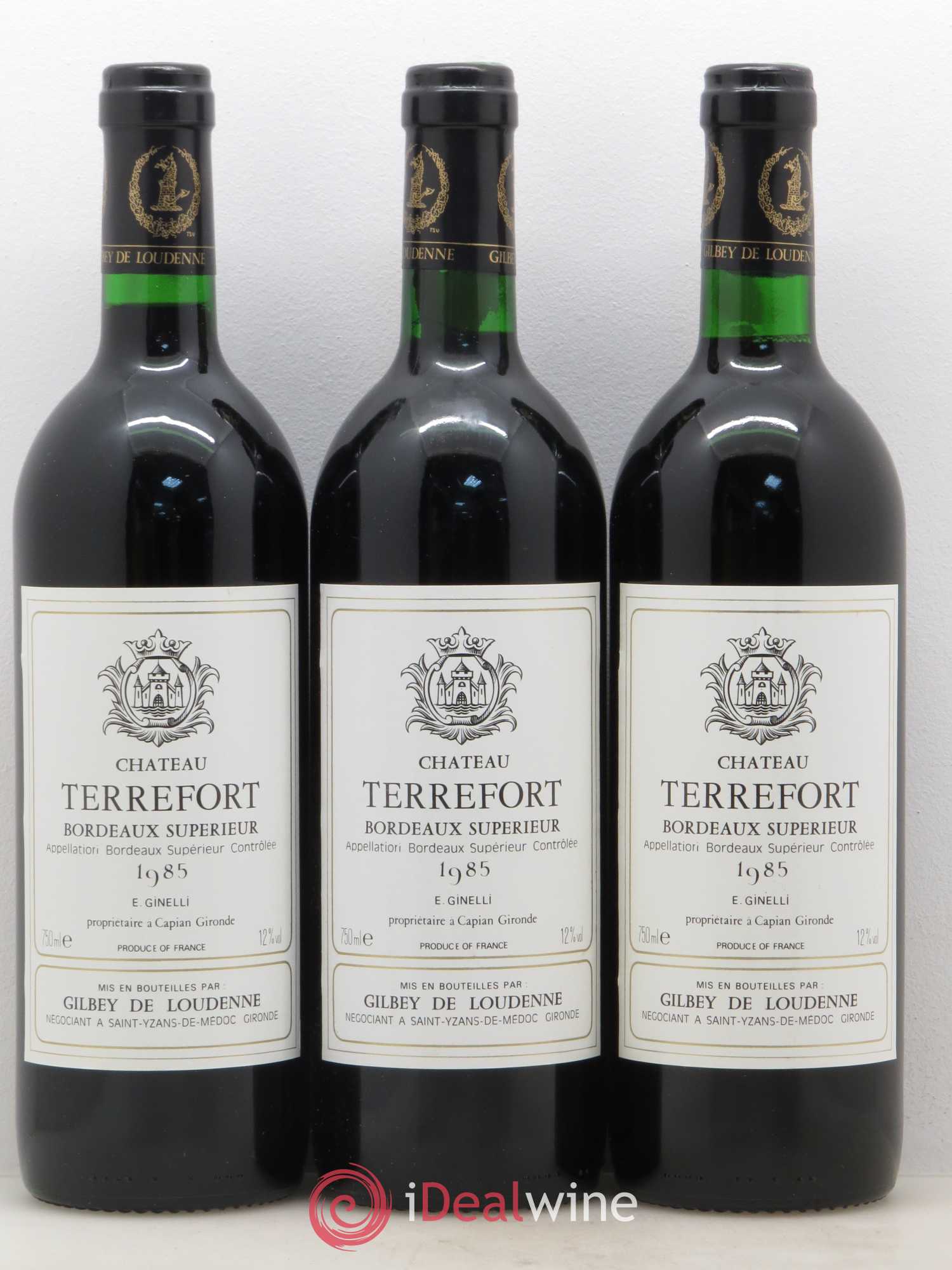 Bordeaux Supérieur Château Terrefort (sans prix de réserve) 1985 - Posten von 6 Flaschen - 1