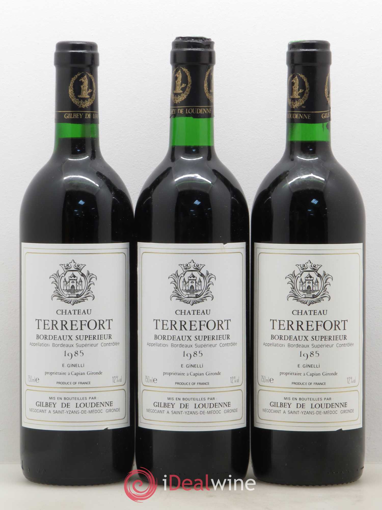 Bordeaux Supérieur Château Terrefort (sans prix de réserve) 1985 - Posten von 6 Flaschen - 2