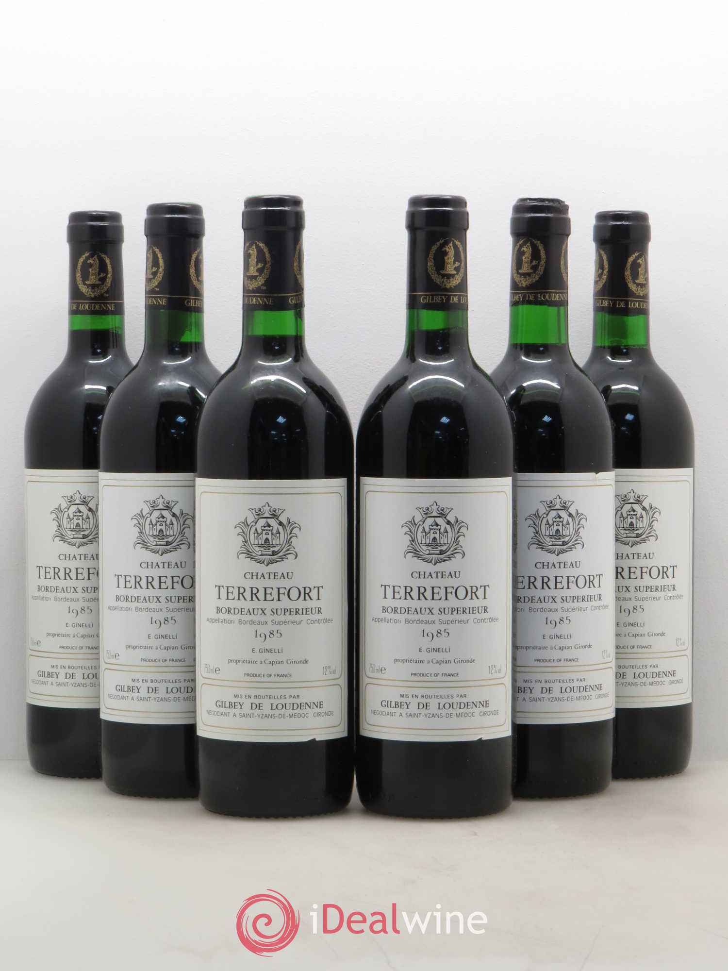 Bordeaux Supérieur Château Terrefort (sans prix de réserve) 1985 - Posten von 6 Flaschen - 0