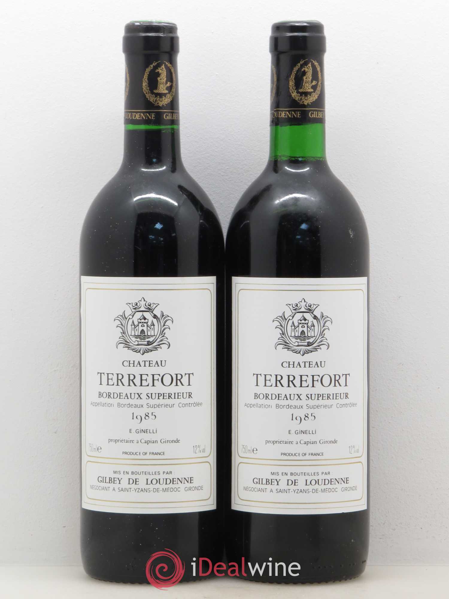 Bordeaux Supérieur Château Terrefort (sans prix de réserve) 1985 - Lot de 5 bouteilles - 2