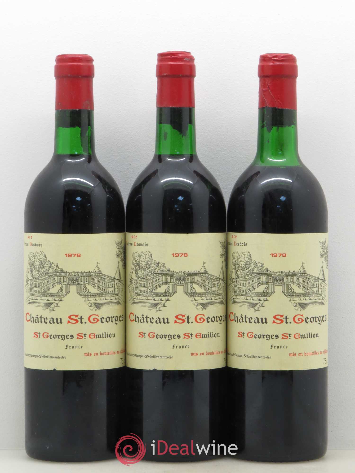 Château Saint-Georges 1978 - Lot de 6 bouteilles - 1