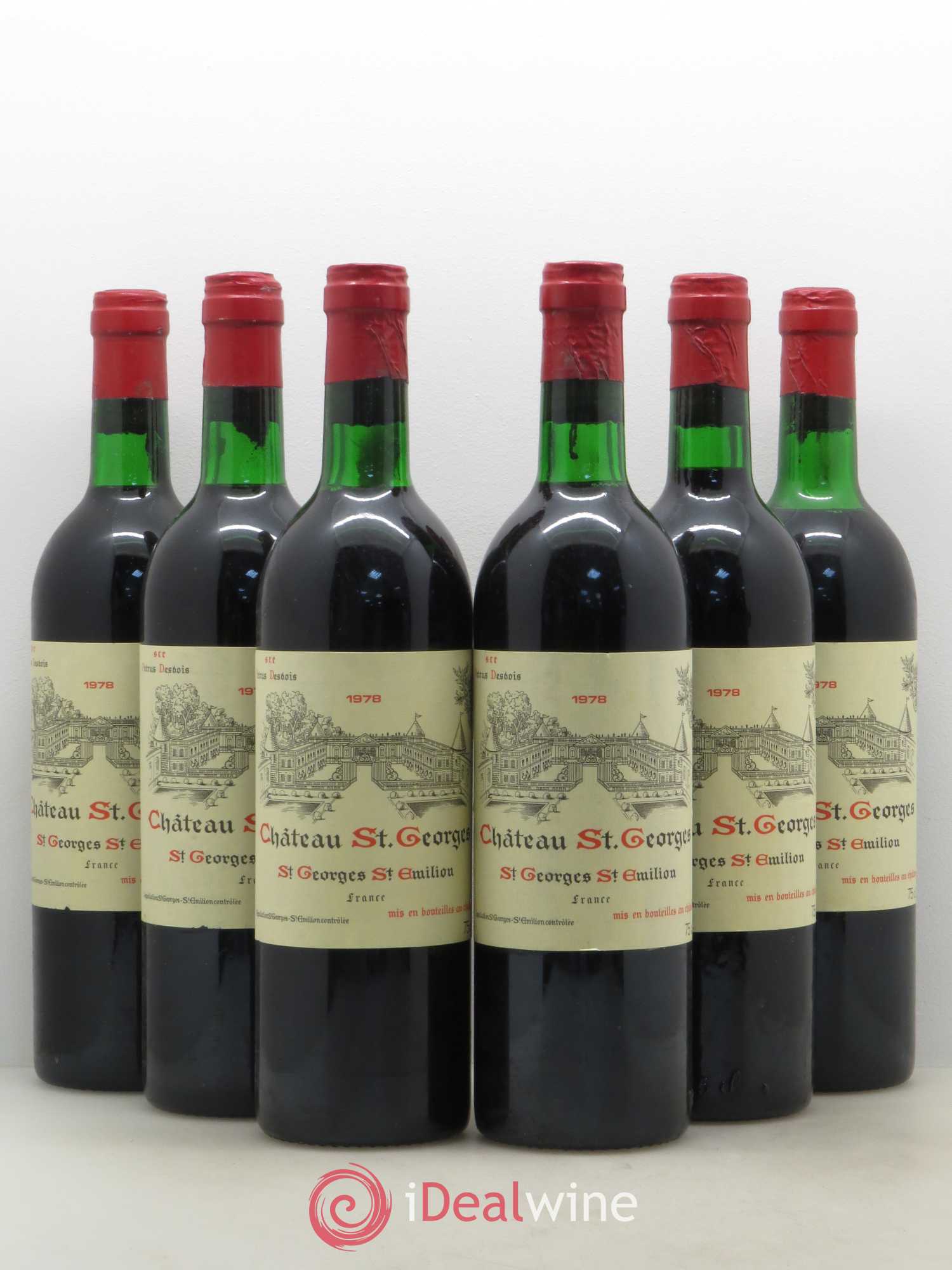 Château Saint-Georges 1978 - Lot de 6 bouteilles - 0