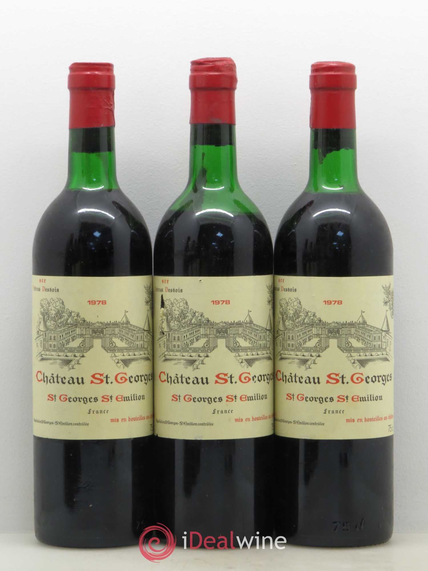 Château Saint-Georges 1978 - Lot de 6 bouteilles - 1