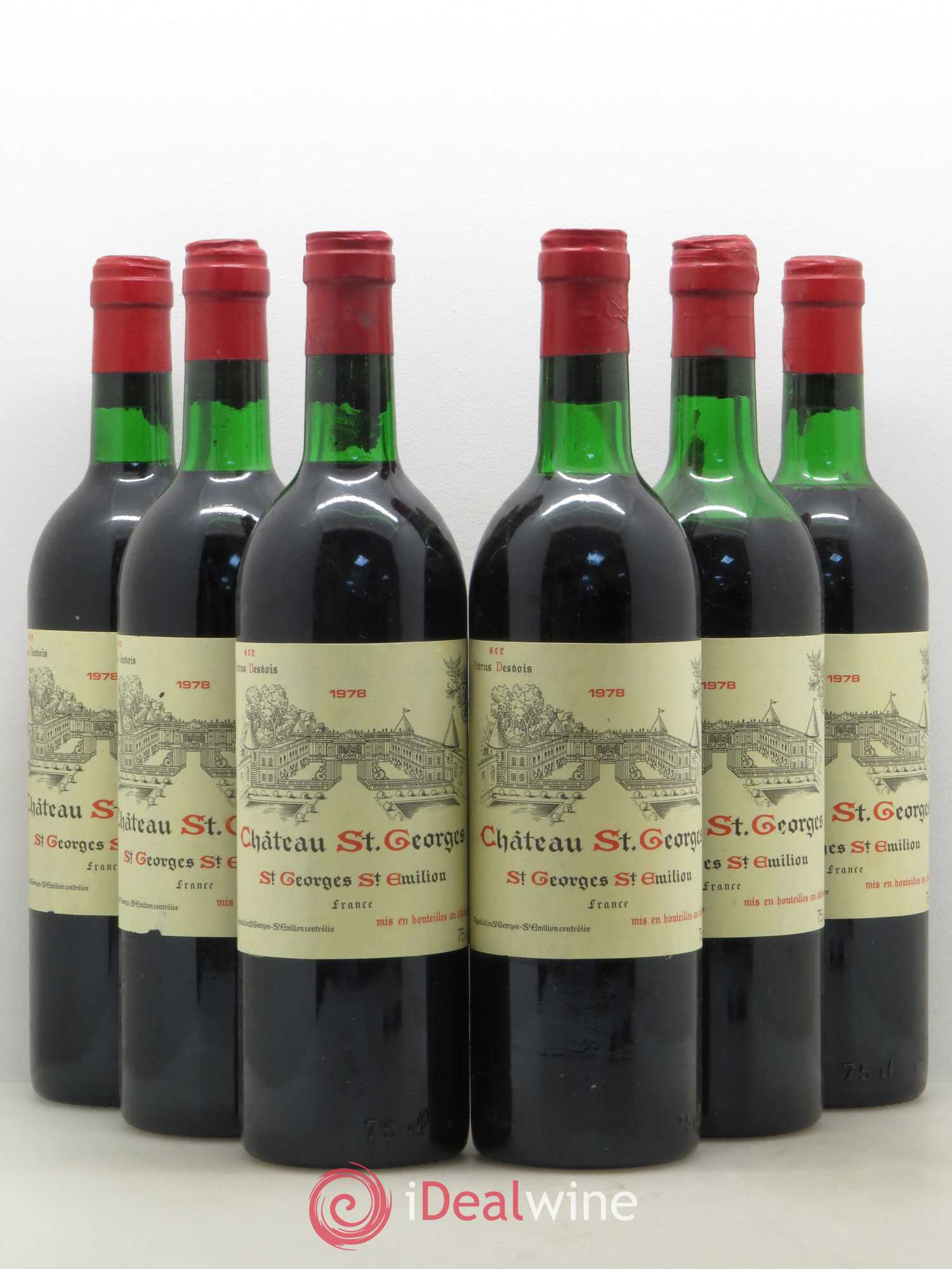 Château Saint-Georges 1978 - Lot de 6 bouteilles - 0