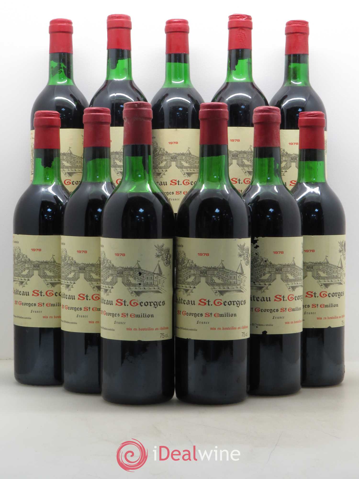 Château Saint-Georges 1978 - Lot de 11 bouteilles - 0