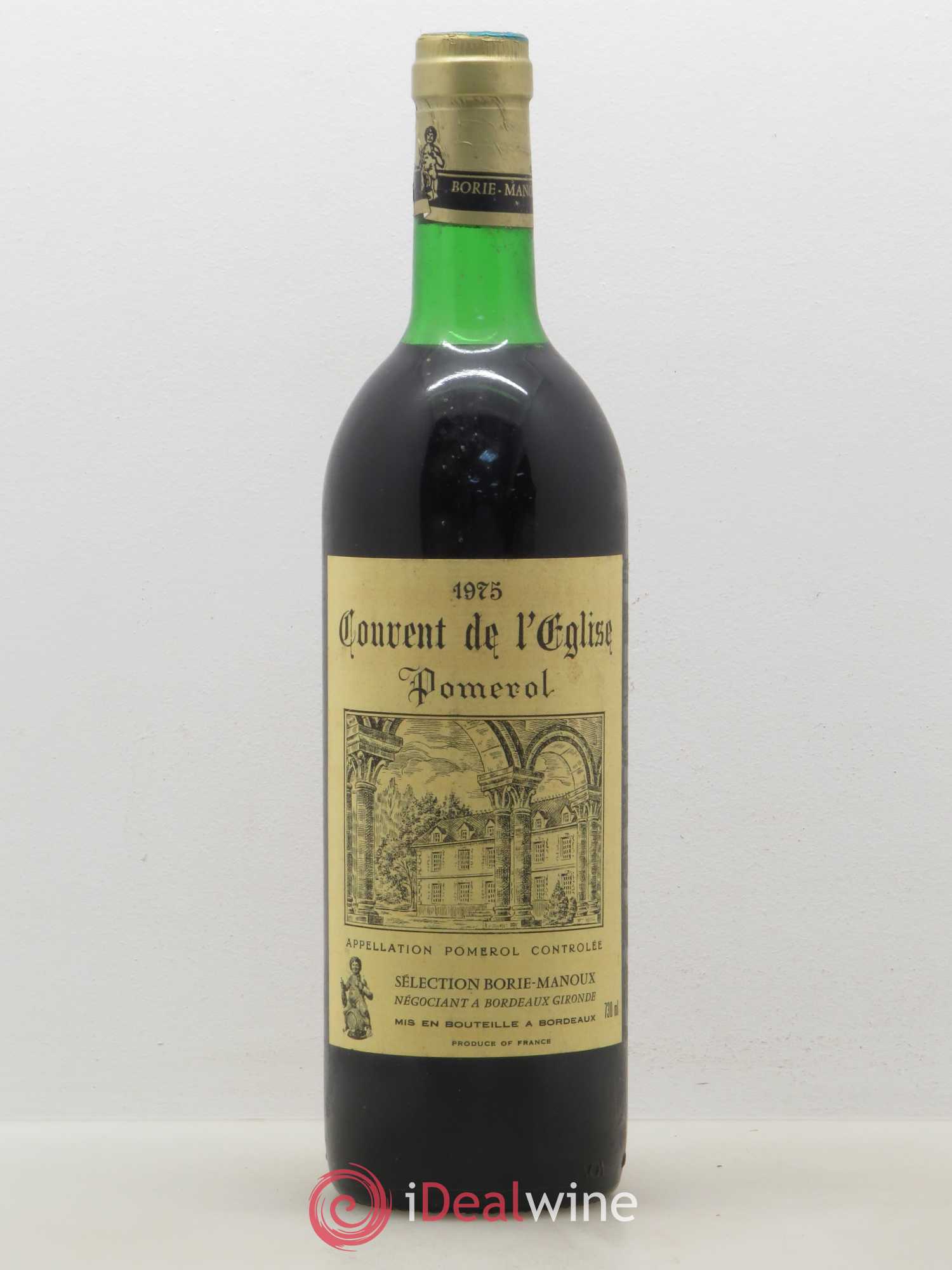 Pomerol Couvent de l'Eglise 1975 - Posten von 1 Flasche - 0
