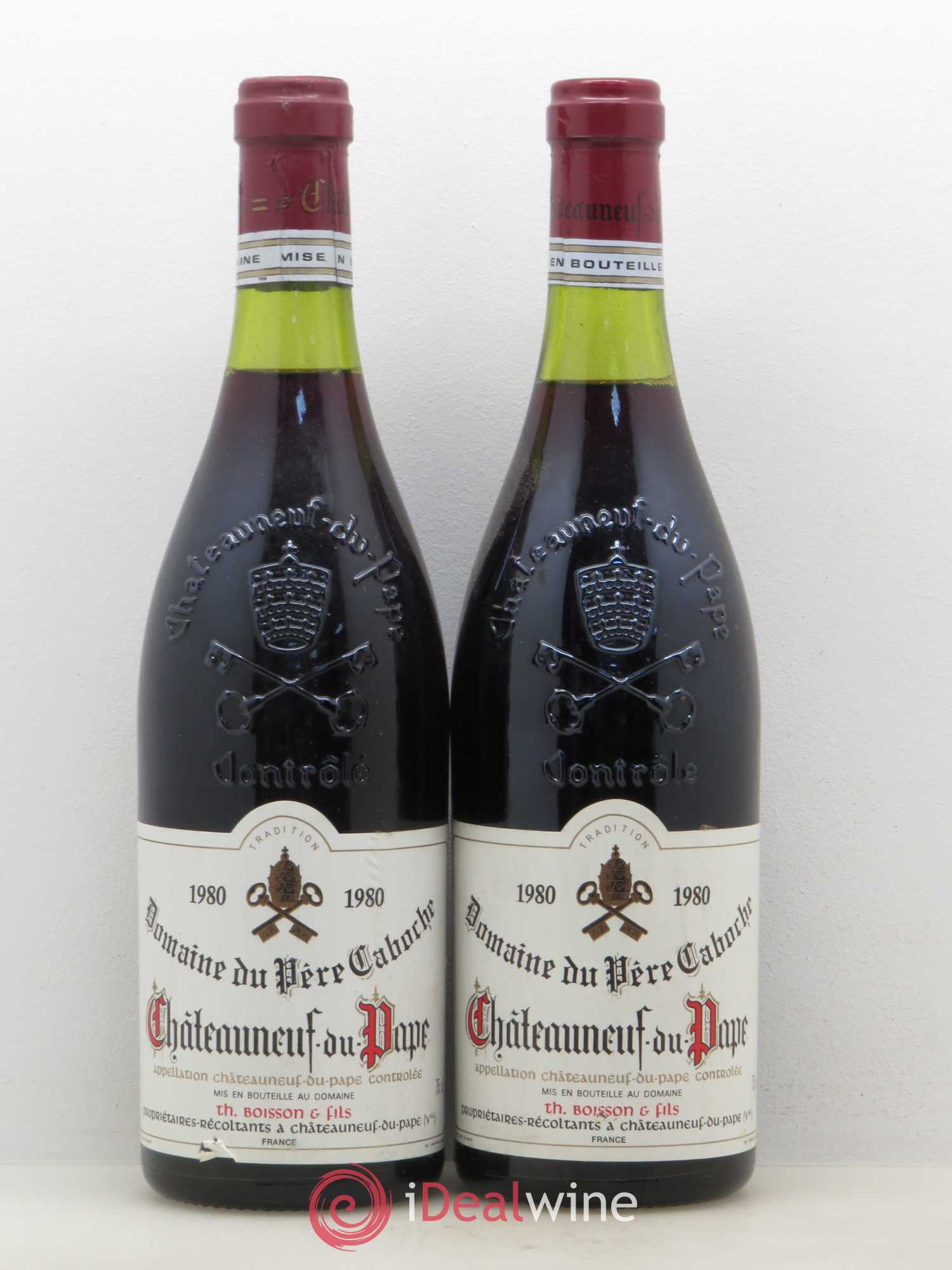 Châteauneuf-du-Pape Père Caboche 1980 - Lot de 2 bouteilles - 0