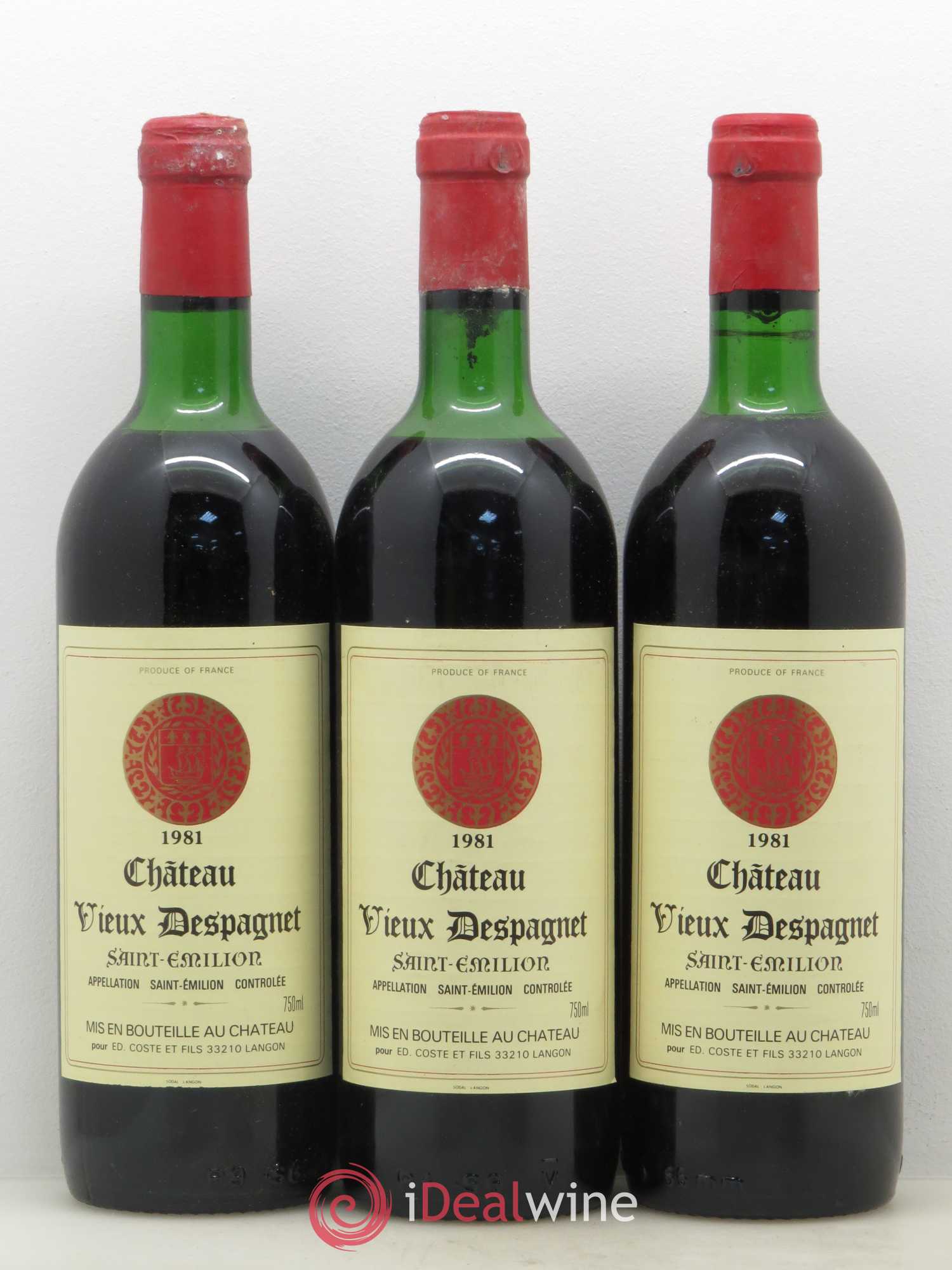 Saint-Émilion Château Vieux Despagnet (sans prix de réserve) 1981 - Posten von 12 Flaschen - 2