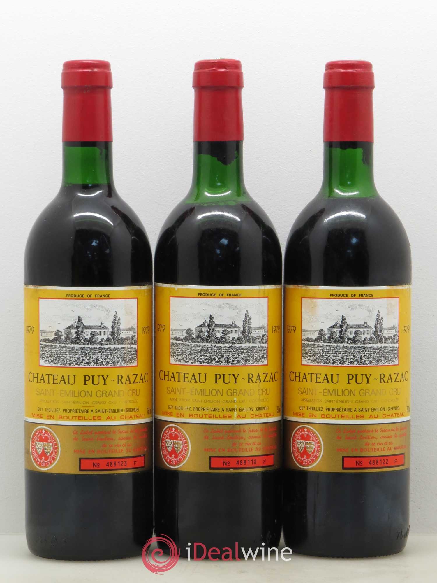 Saint-Émilion Château Puy Razac (sans prix de réserve) 1979 - Posten von 12 Flaschen - 3