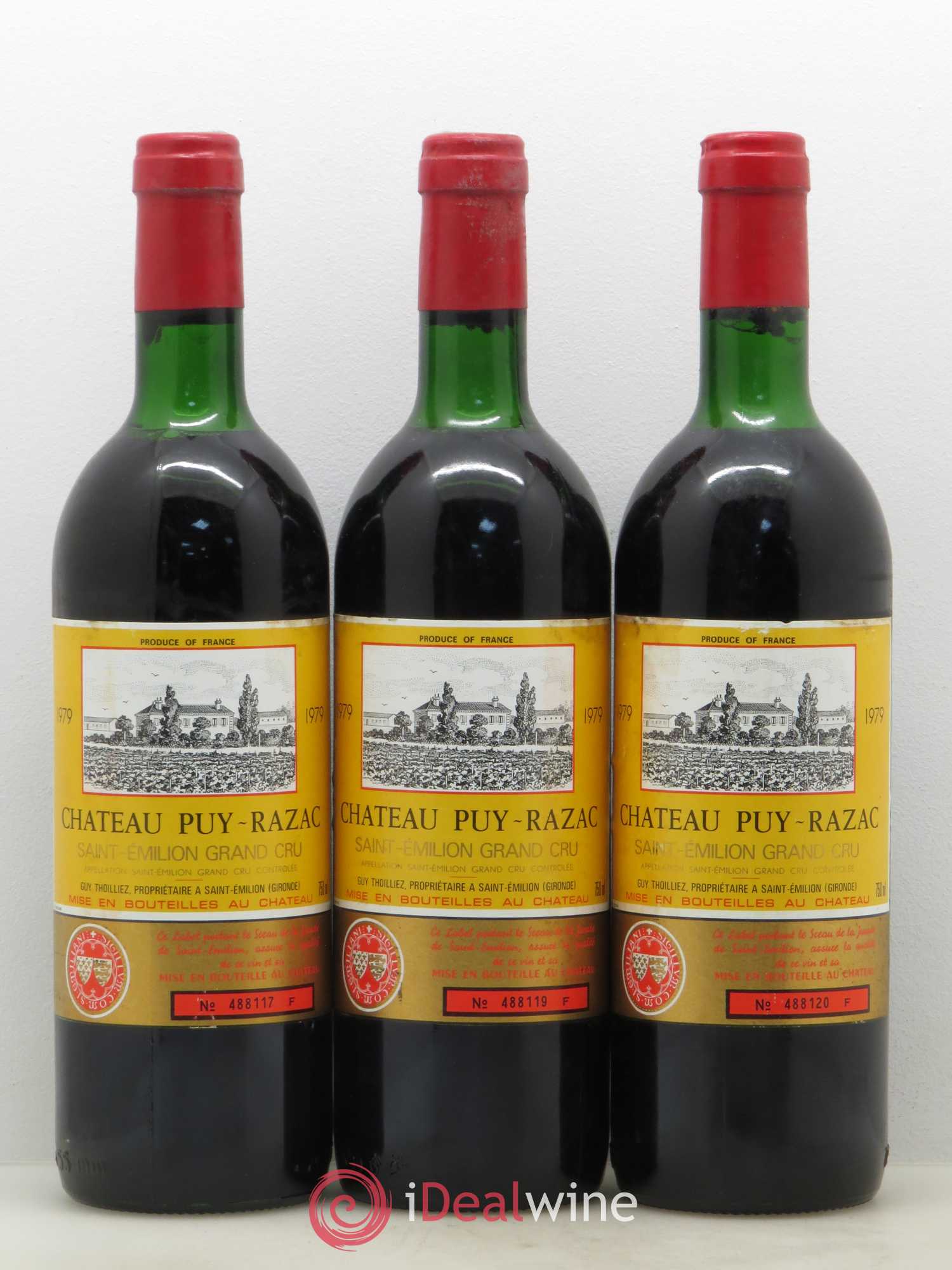 Saint-Émilion Château Puy Razac (sans prix de réserve) 1979 - Posten von 12 Flaschen - 4