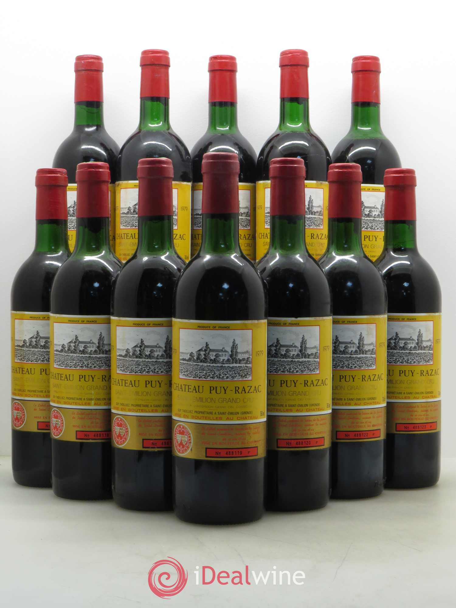 Saint-Émilion Château Puy Razac (sans prix de réserve) 1979 - Posten von 12 Flaschen - 0