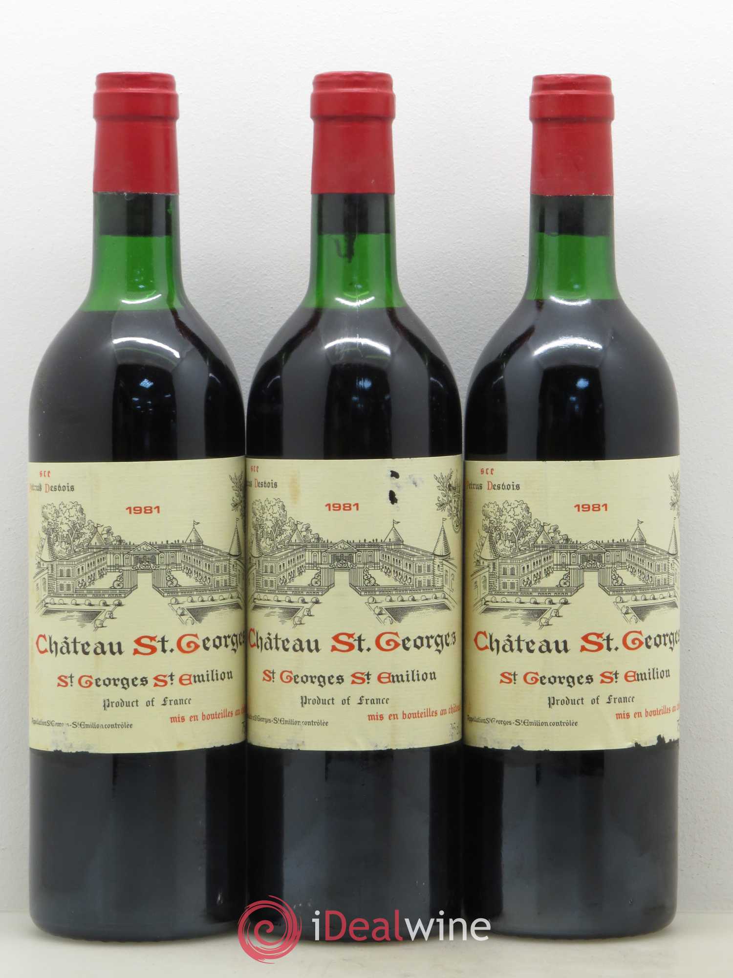 Château Saint-Georges 1981 - Lot de 12 bouteilles - 1
