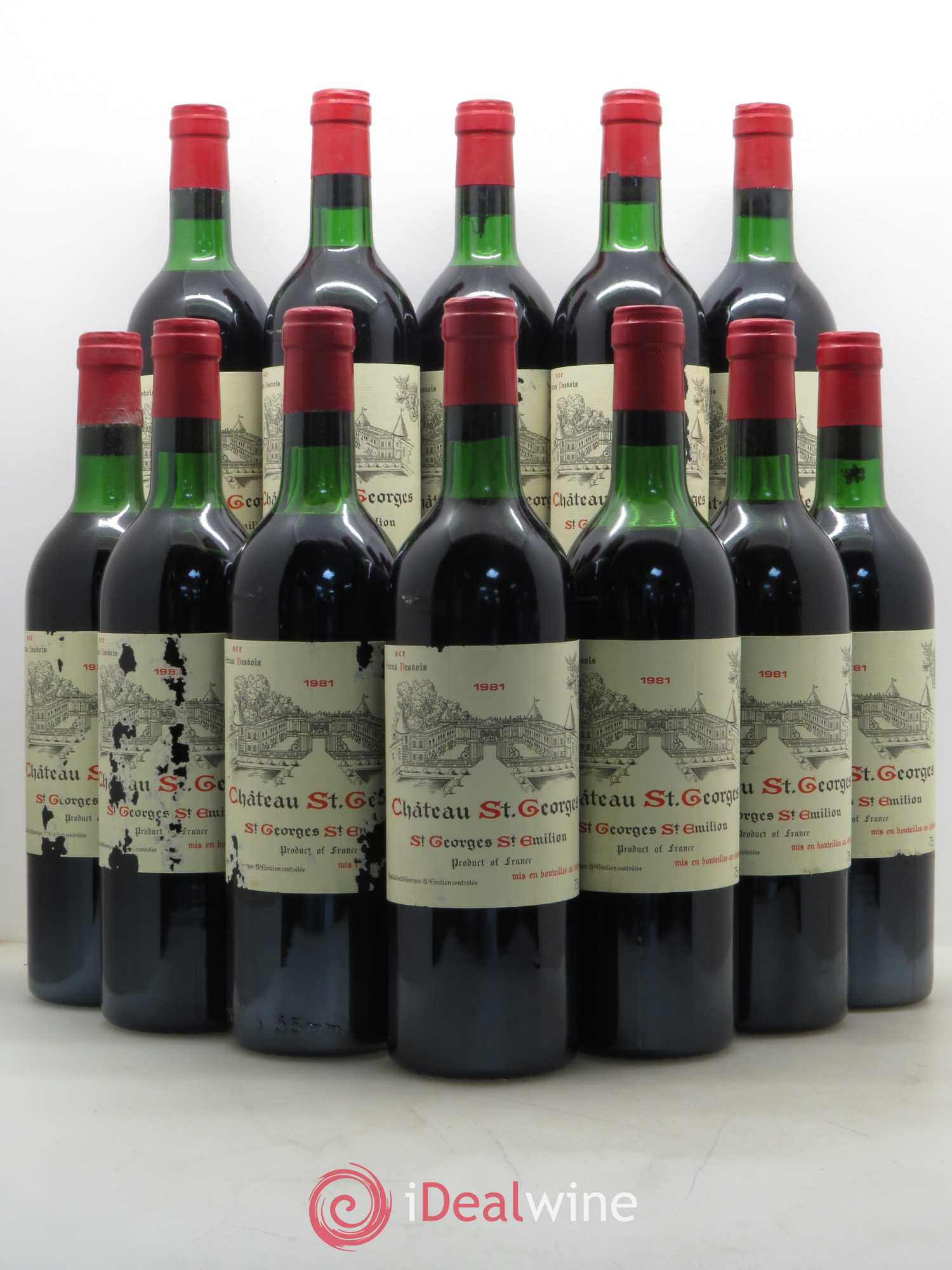 Château Saint-Georges 1981 - Lot de 12 bouteilles - 0