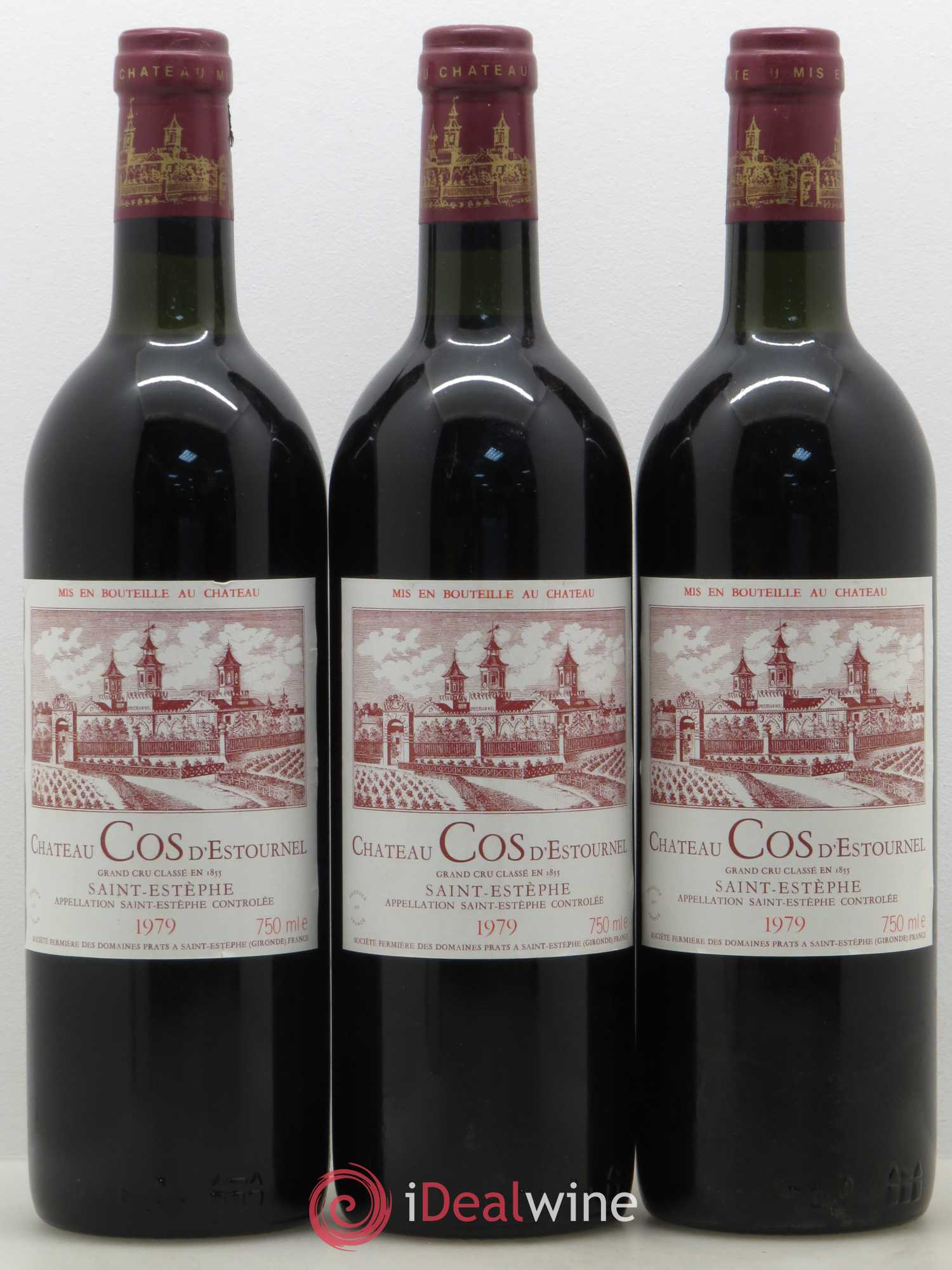 Cos d'Estournel 2ème Grand Cru Classé 1979 - Lot de 3 bouteilles - 0