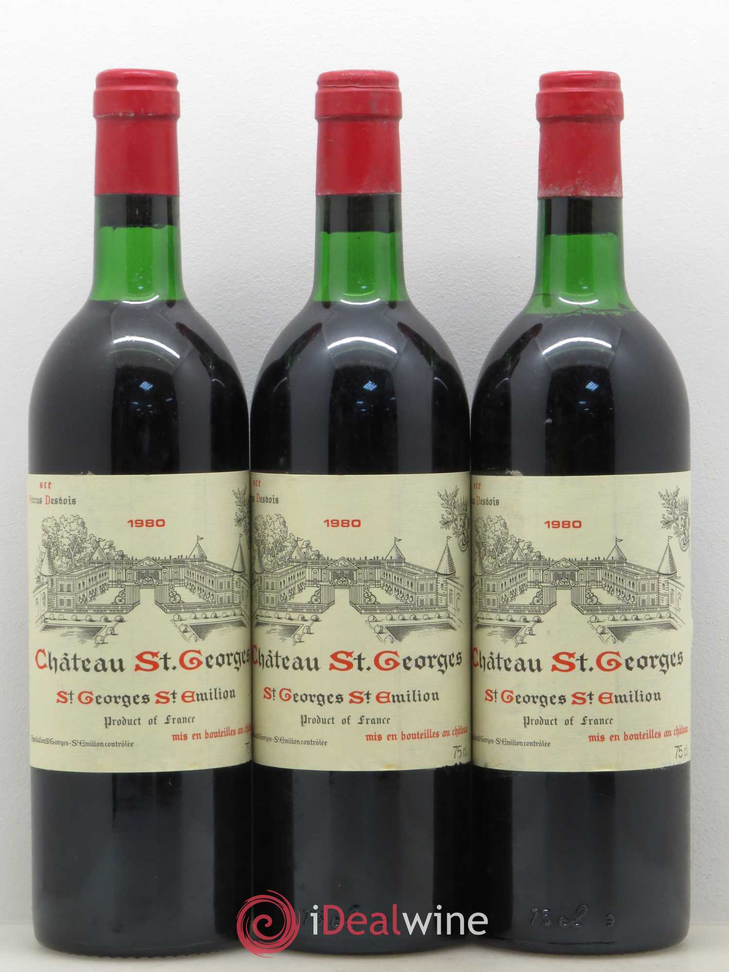 Château Saint-Georges Côte Pavie Grand Cru Classé 1980 - Lot de 12 bouteilles - 2
